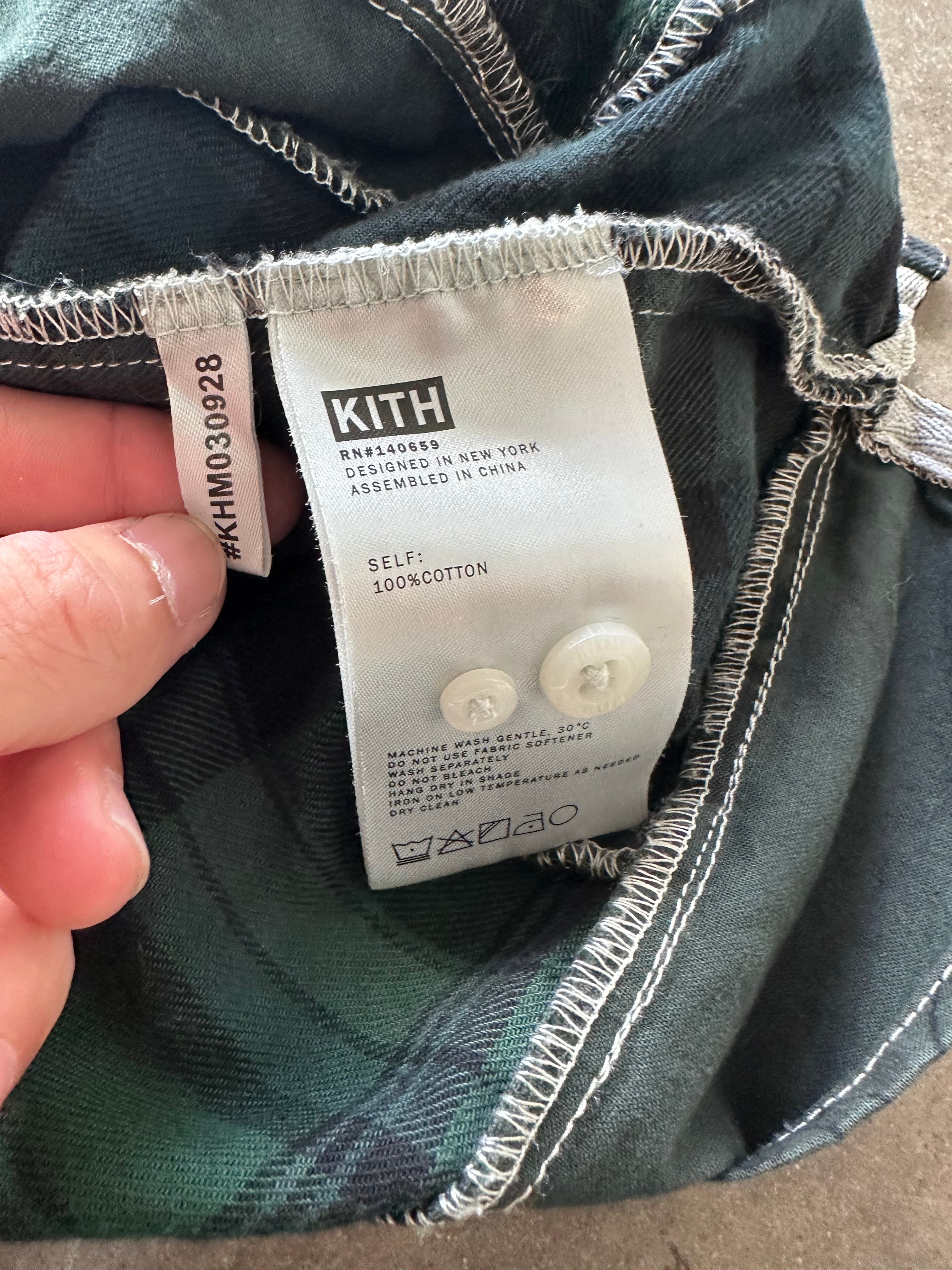 M Kith Paisley Patch Flannel Green