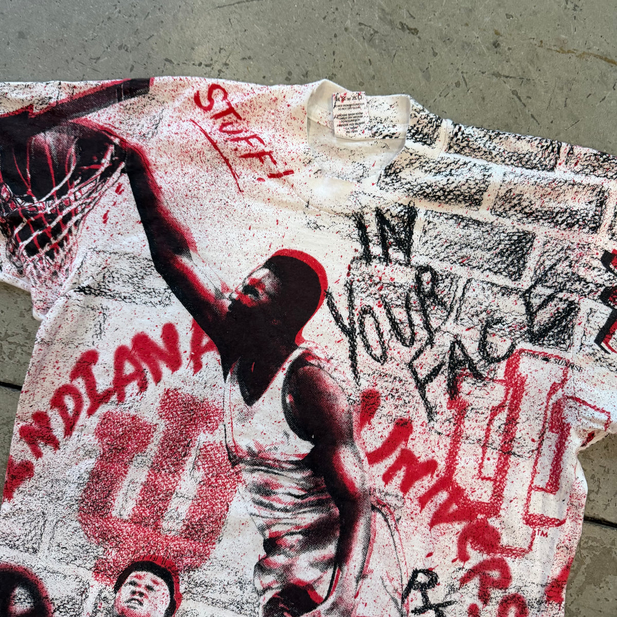 L 90s Indiana AOP Tee