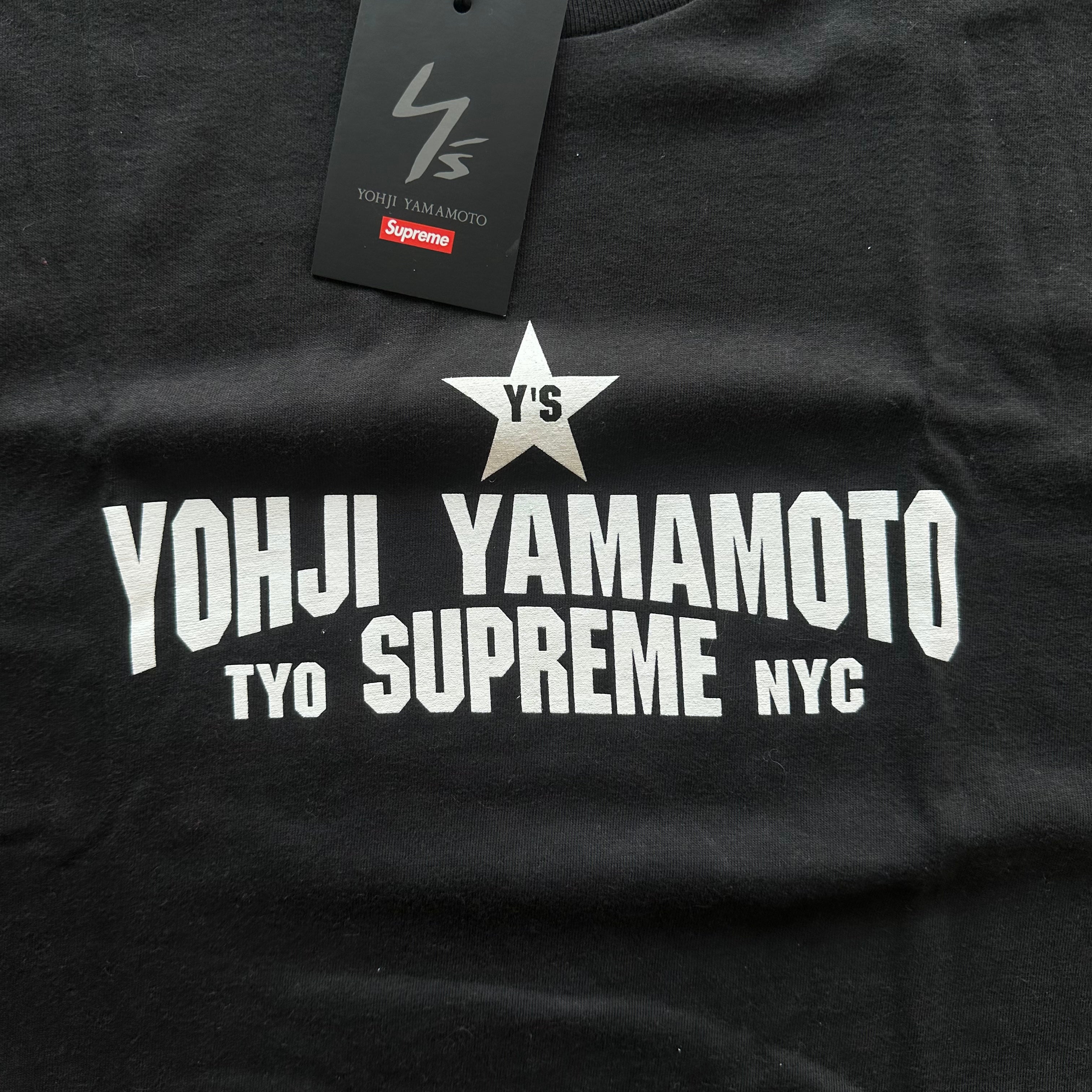 XXL Yohji x Supreme Tee Black