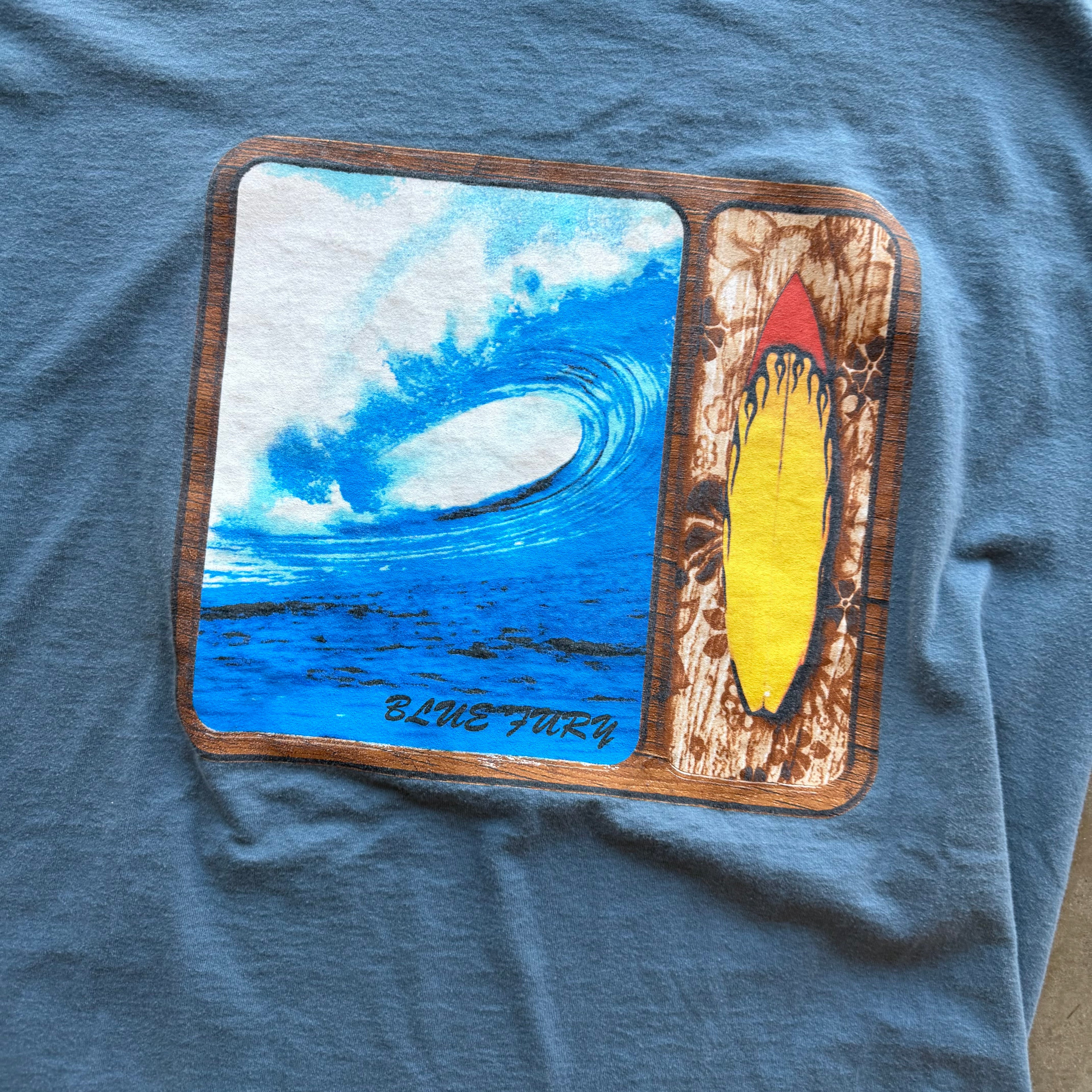 XL Blue Fury Surf Tee