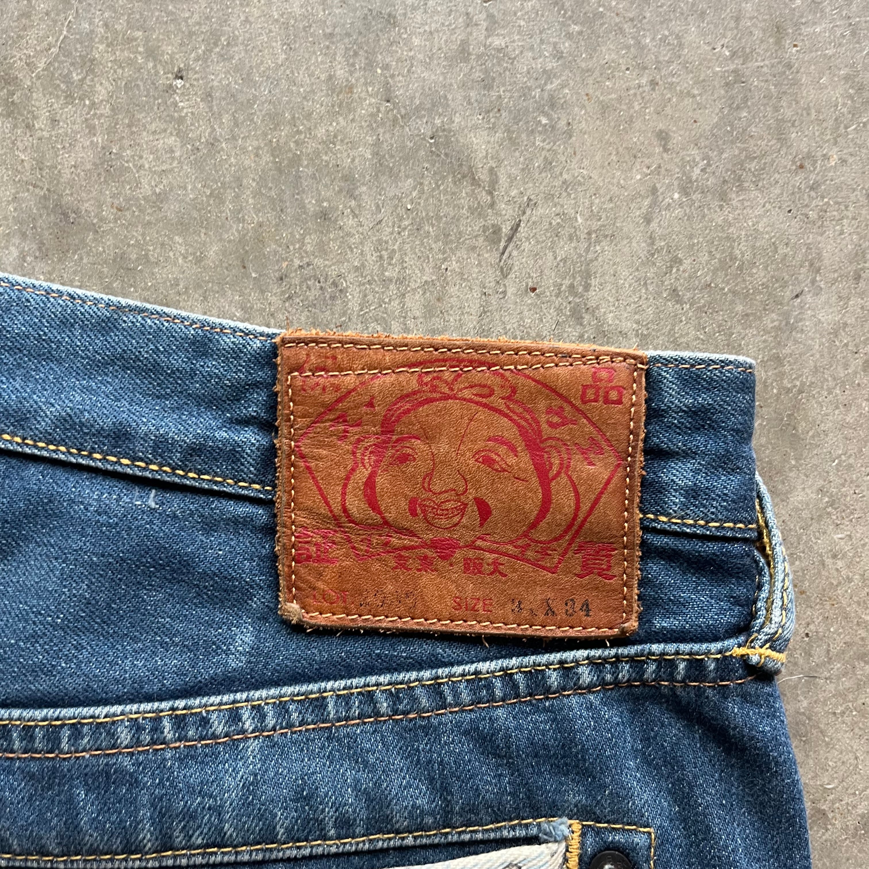 34x31 Yellow Tiger Evisu Jeans