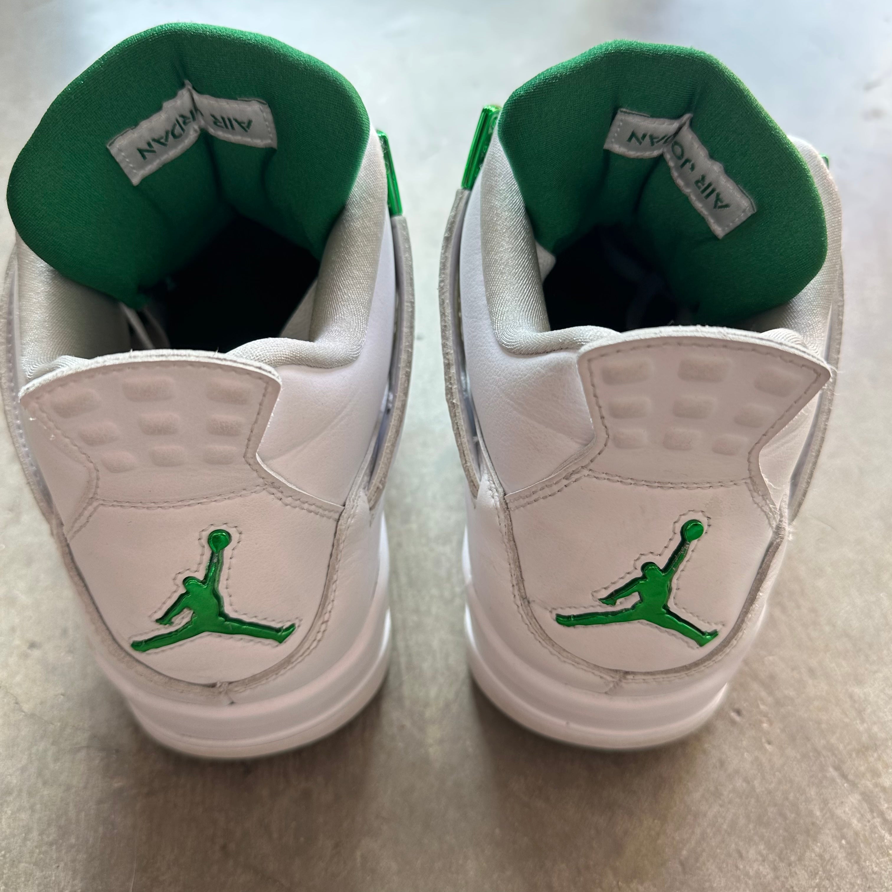 10 Used Jordan 4 Metallic Green