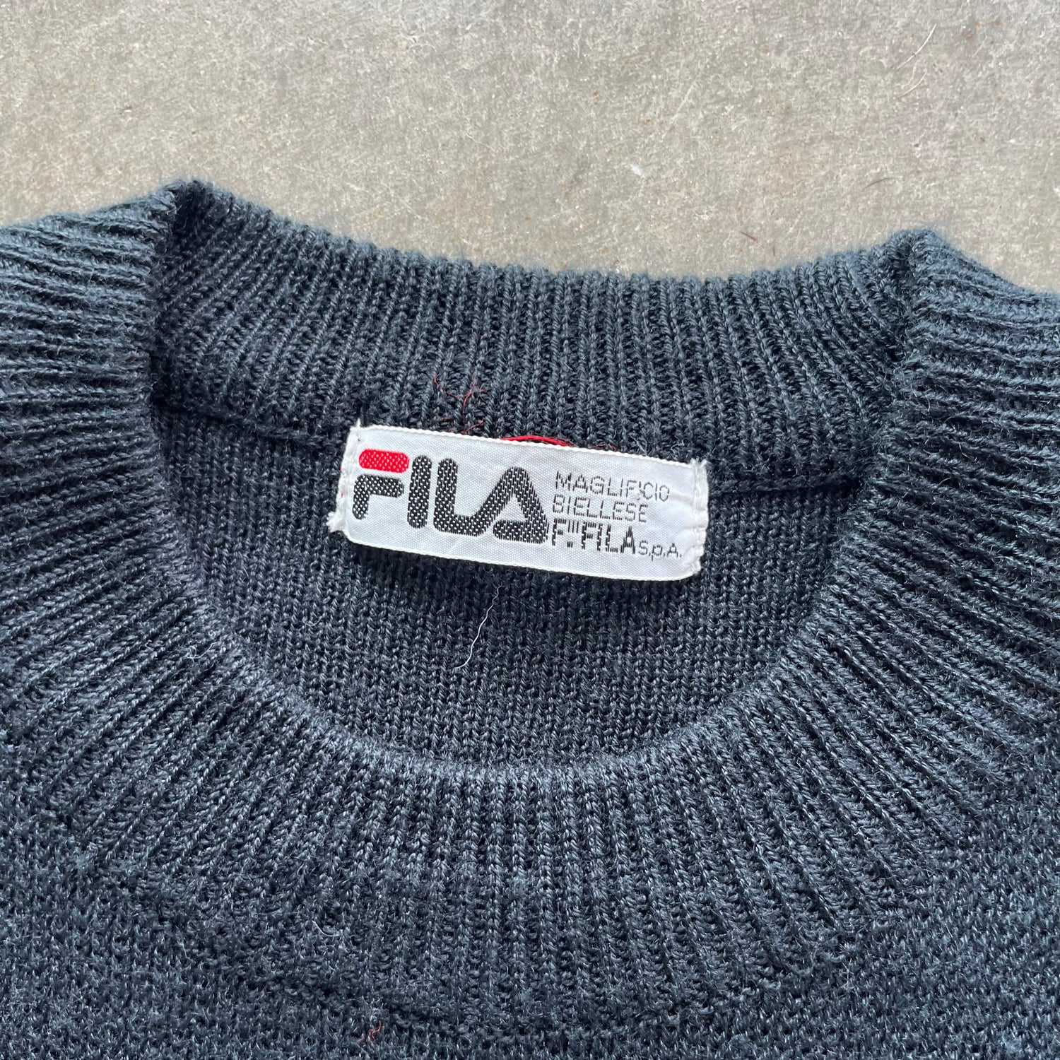 M 90s Fila Maglifico Biellese Knit Sweater