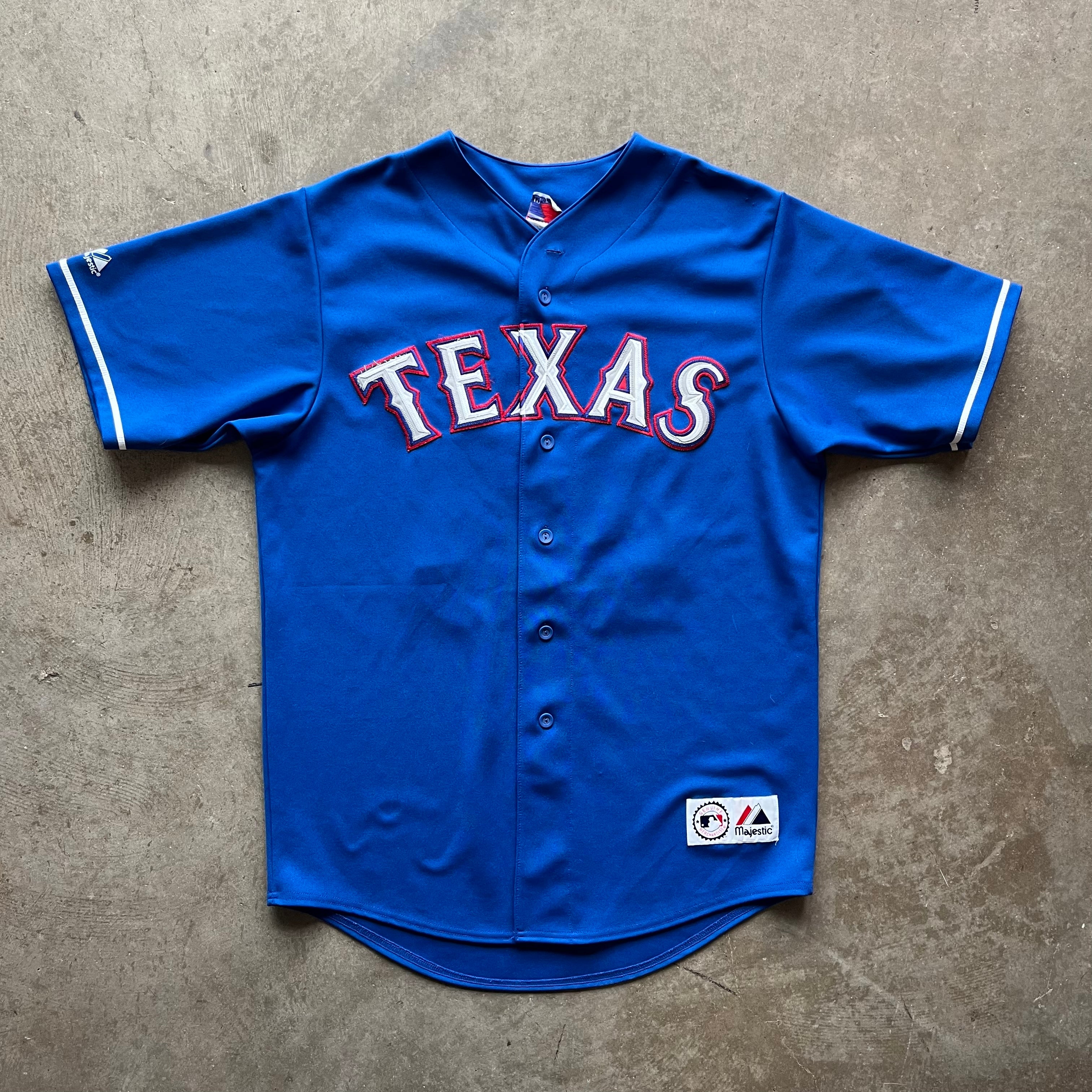 XL 00s Teixeira Rangers Jersey