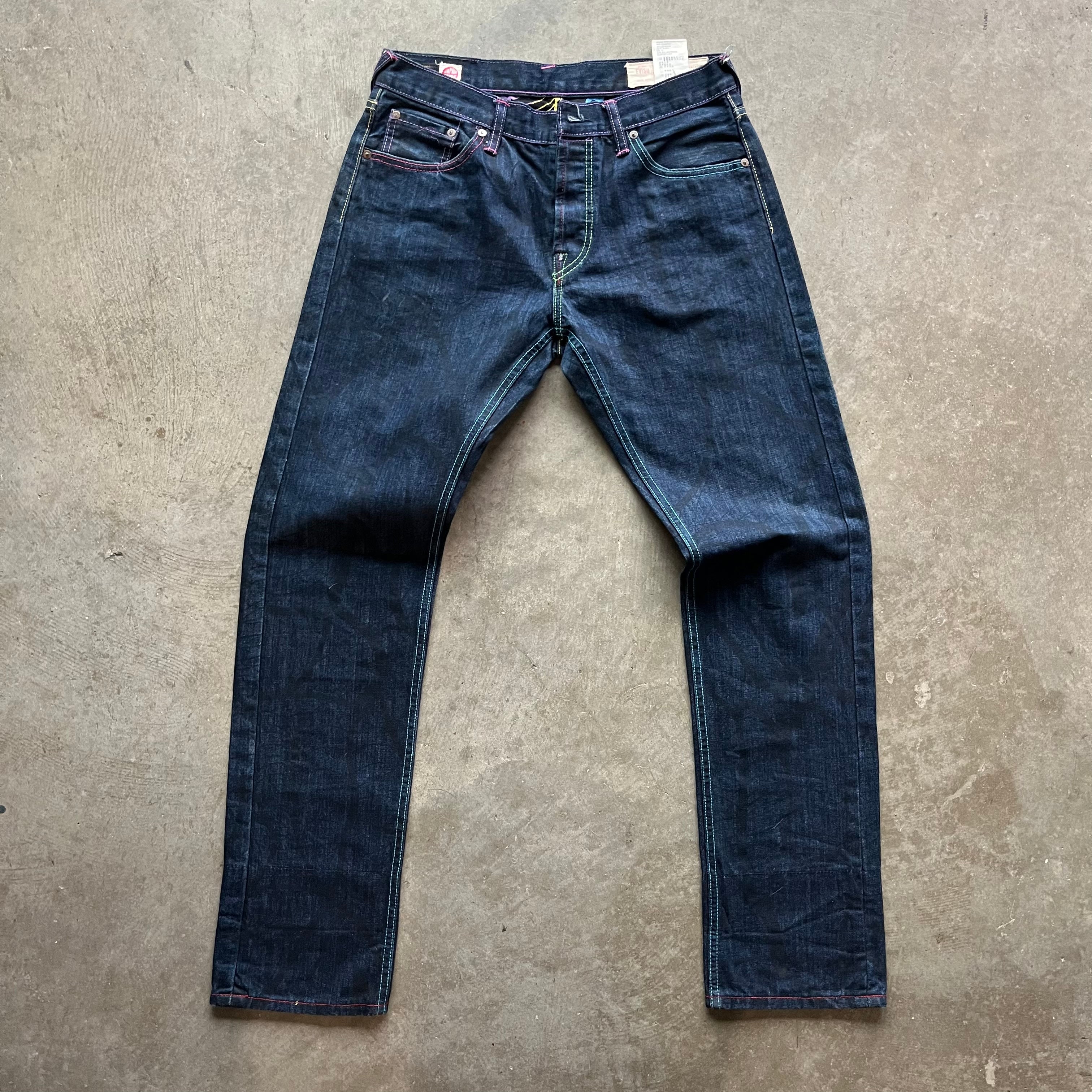 32x34 Rainbow Monogram Evisu Jeans