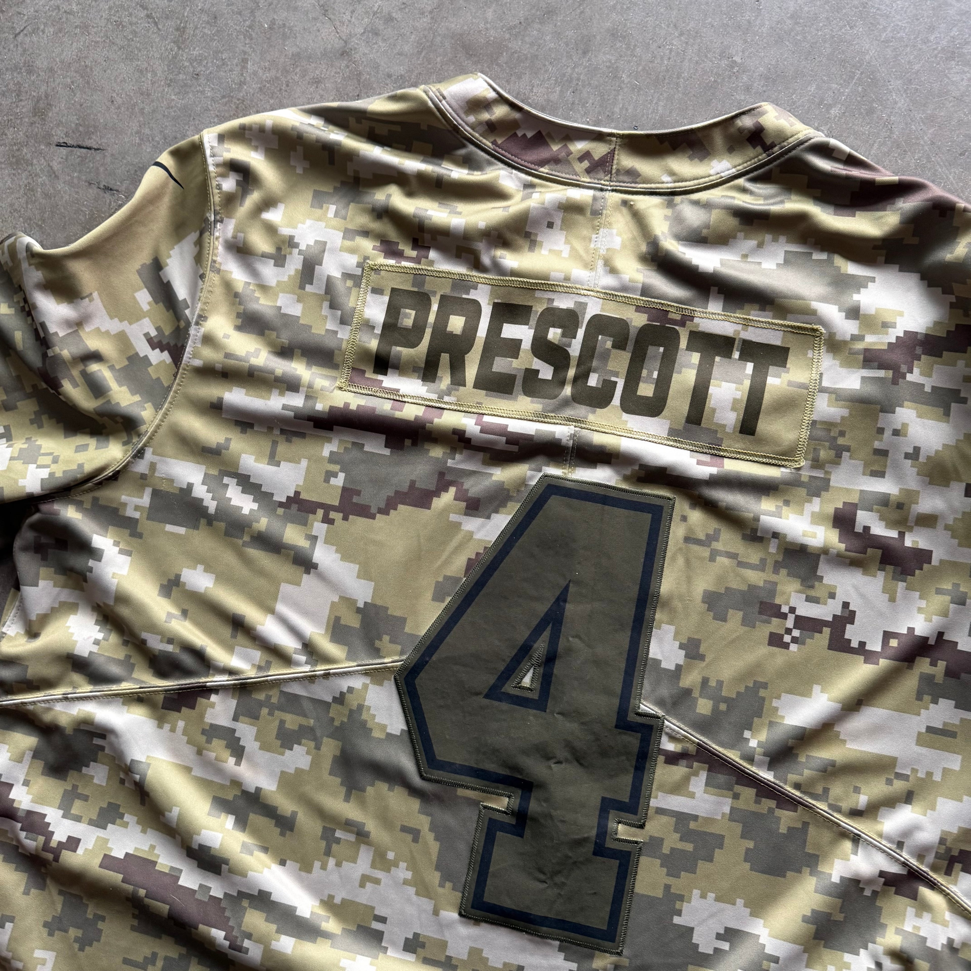 XXXL Salute to Service Cowboys Dak Jersey