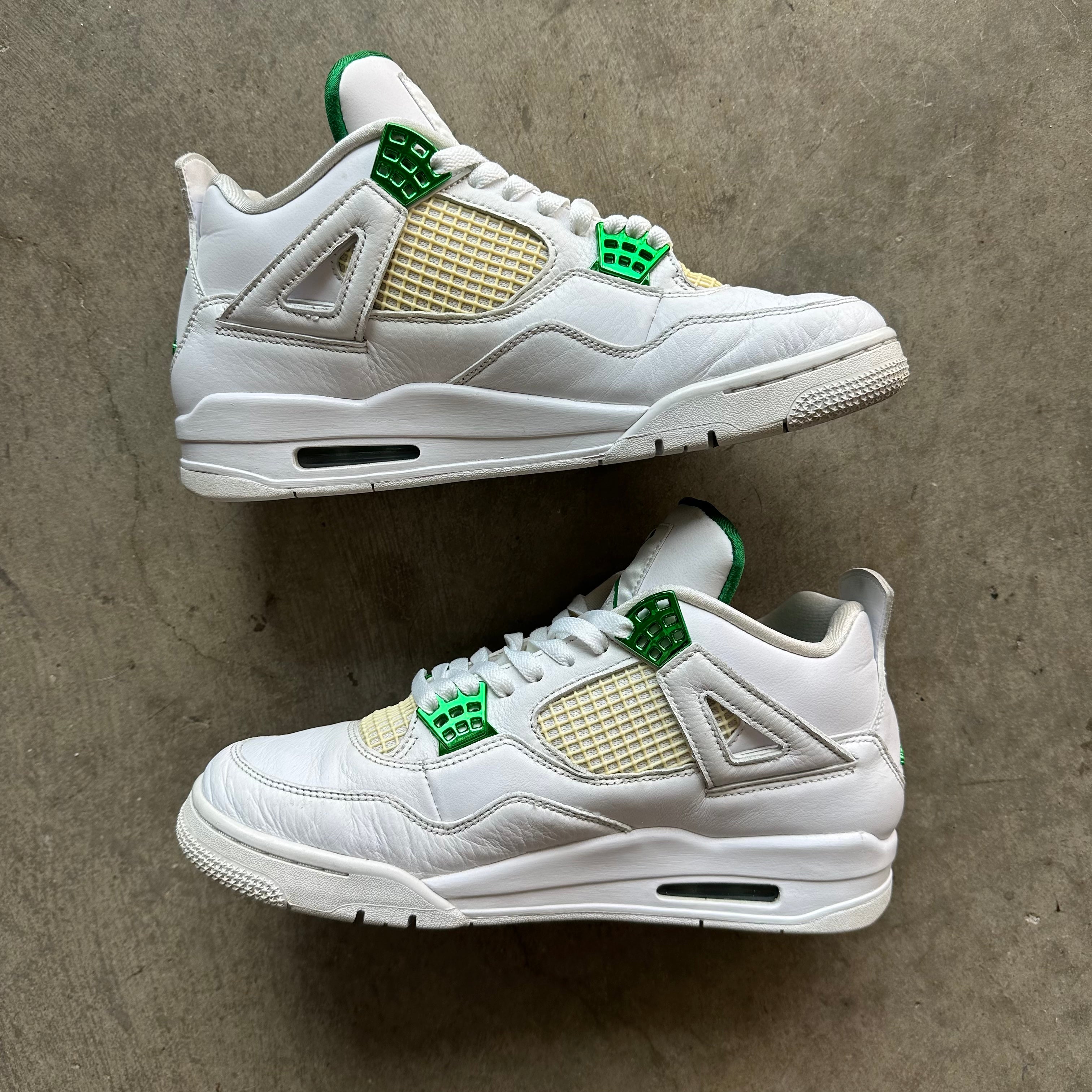 10 Used Jordan 4 Metallic Green