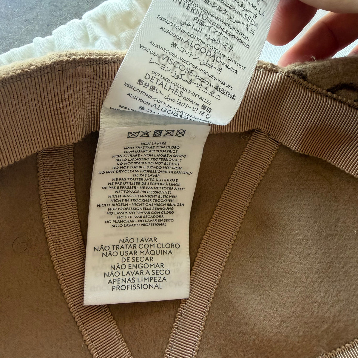 Gucci Jumbo GG Wool Hat Brown