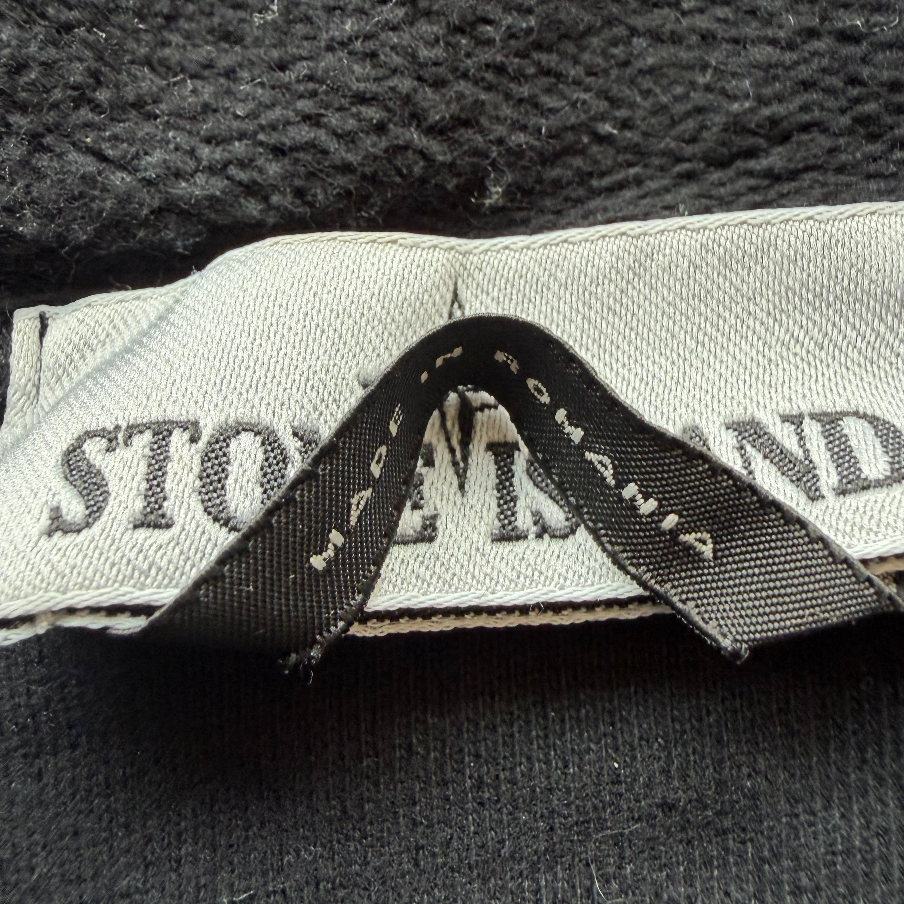 L Stone Island Black Patch Hoodie