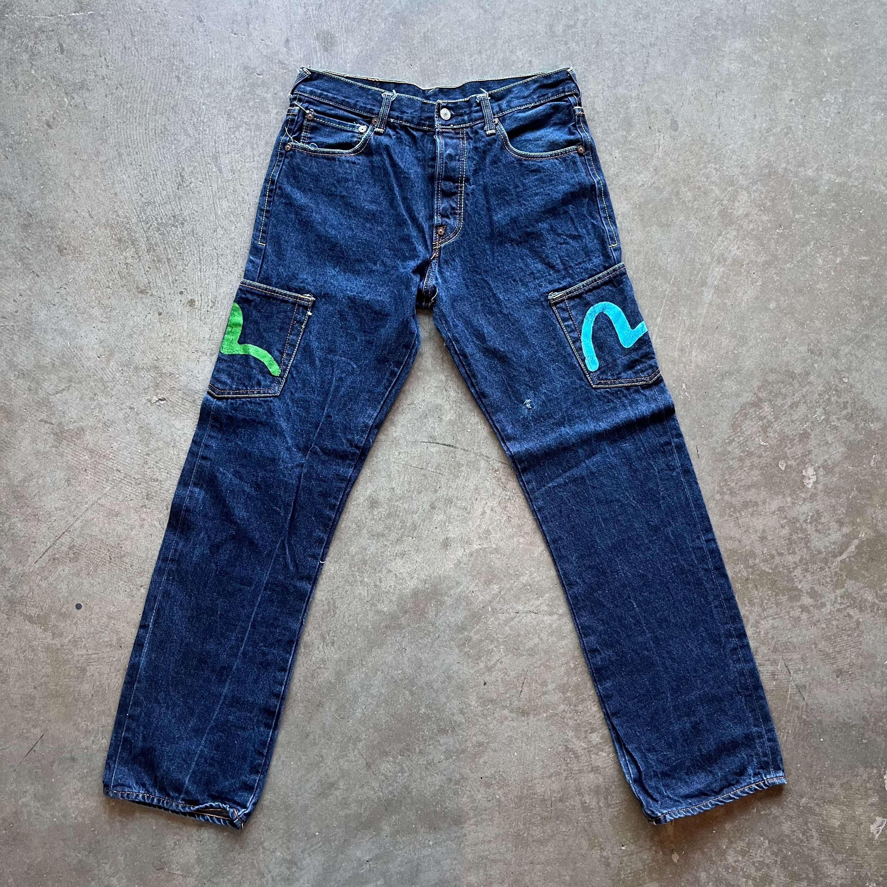 32x32 Evisu Multipocket Jeans