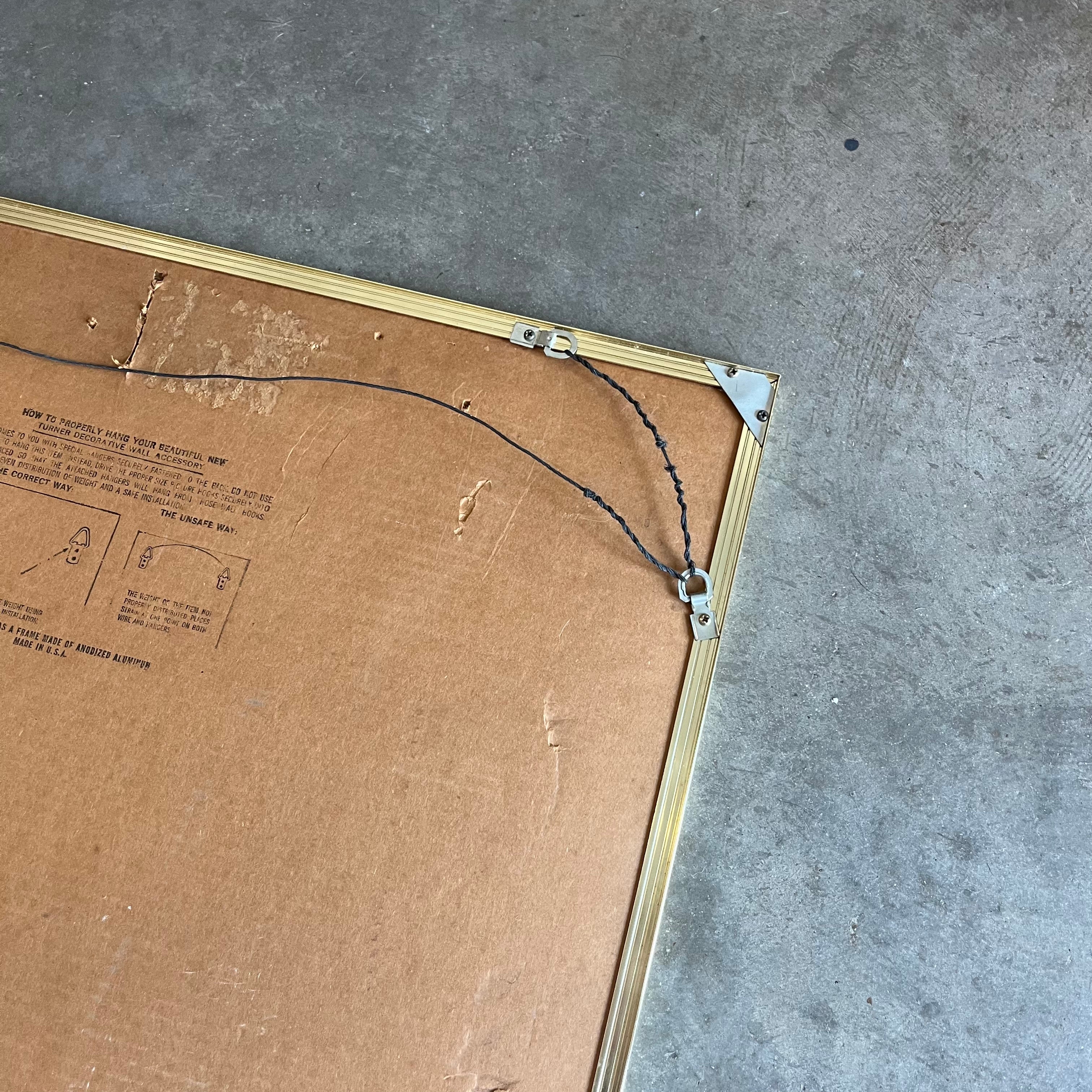 1960s-70s Mid Century Modern Turner Brand Mirror