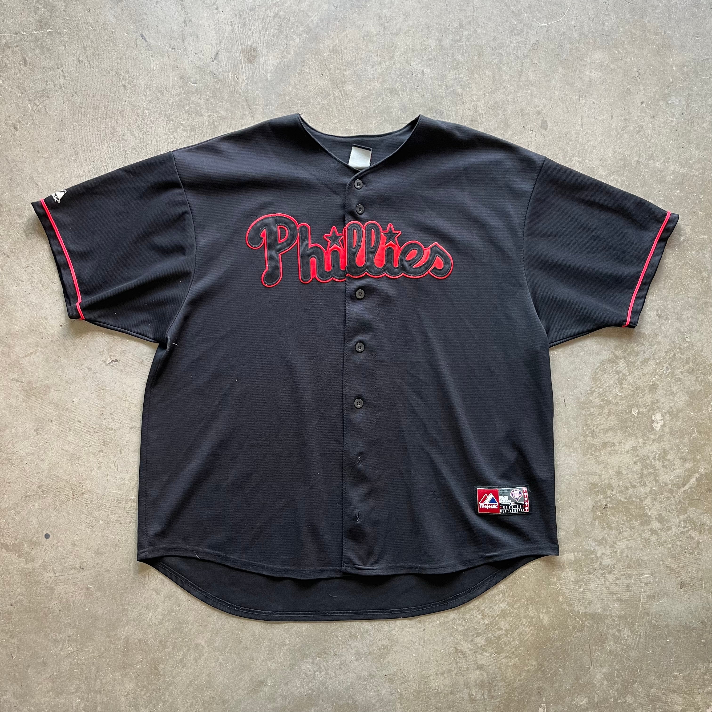 XXL 00s Black Phillies Jerseys