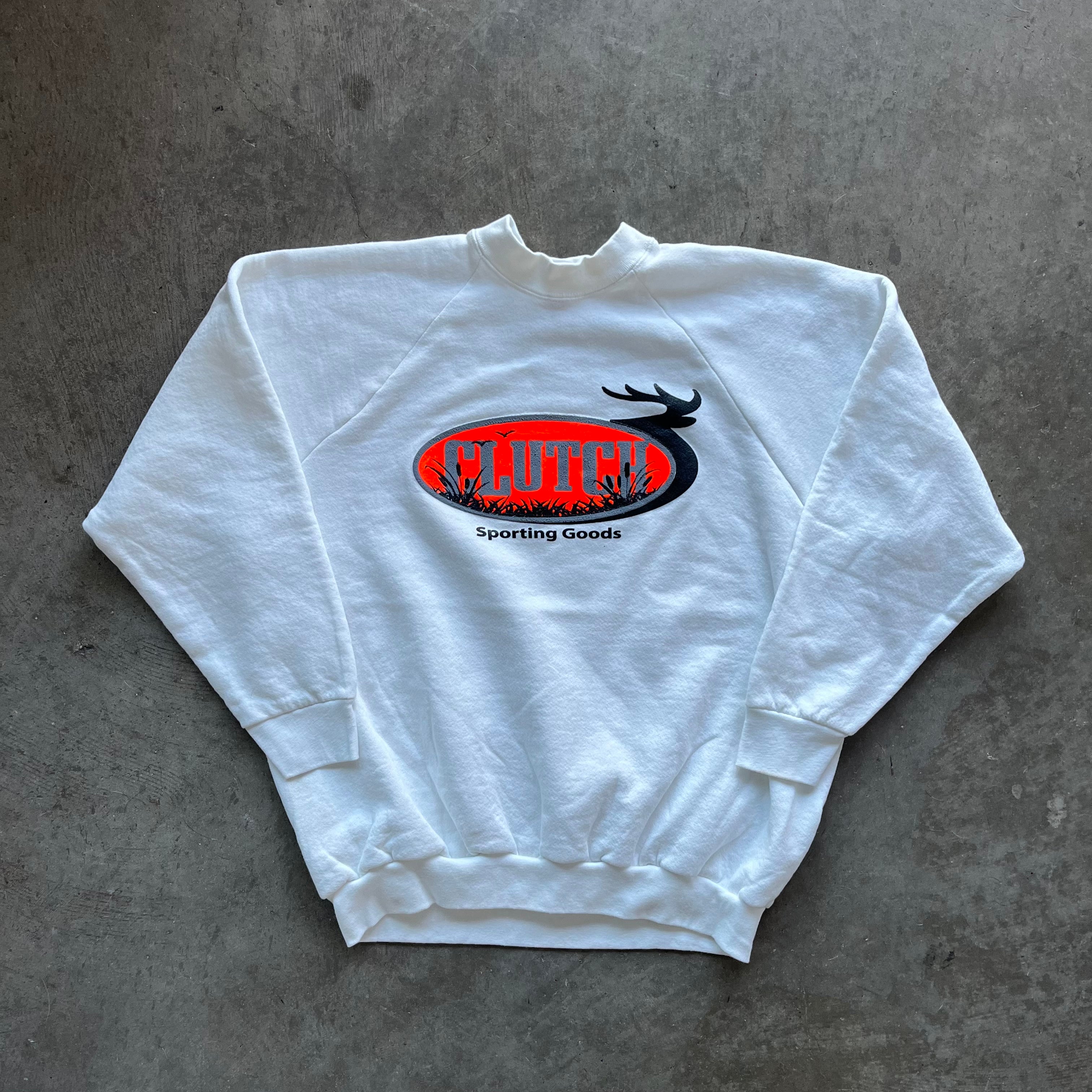 L Rework White Crewneck