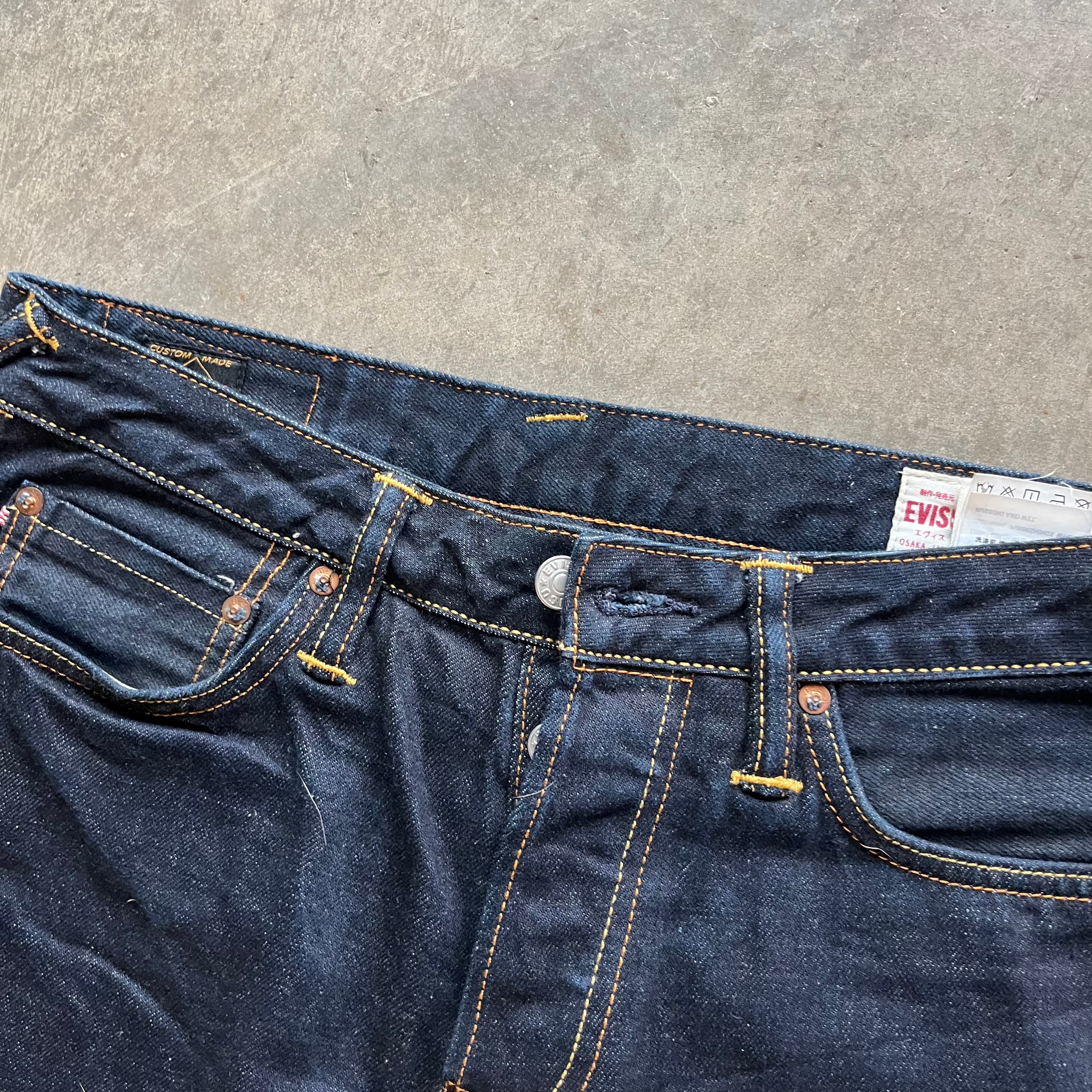 32x30 00s Evisu Wave Jeans