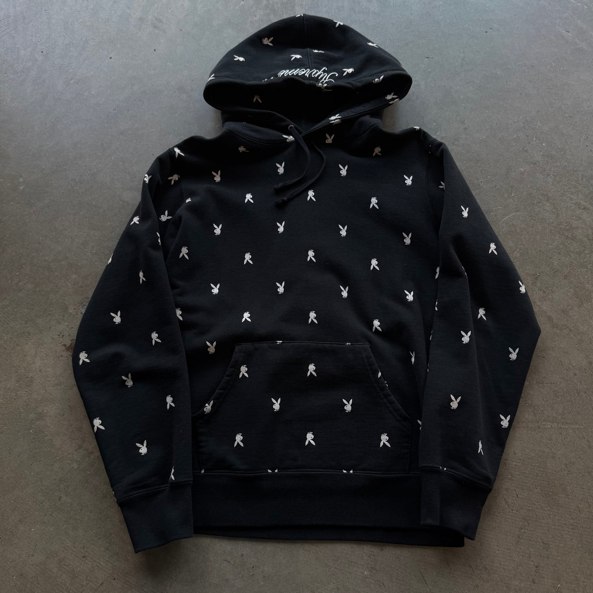 M Supreme Playboy AOP Hoodie Black
