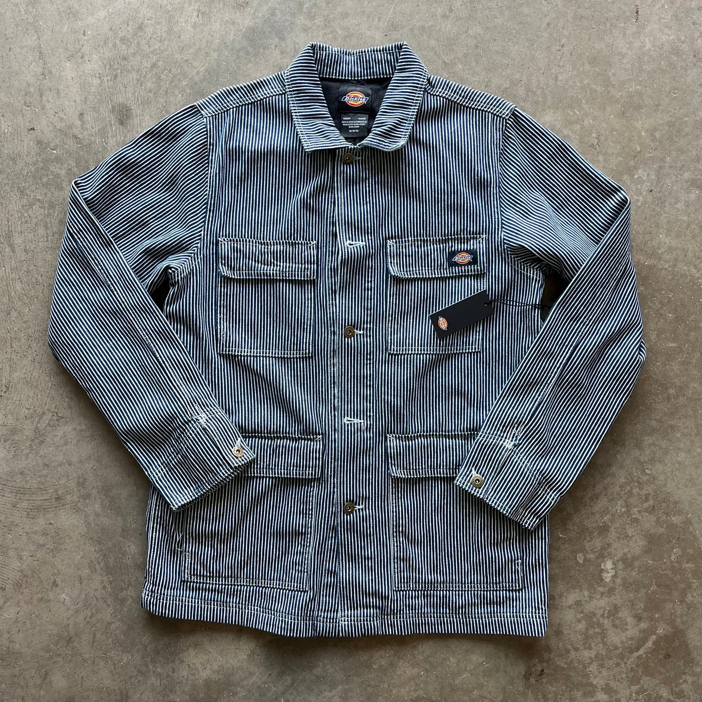 M Striped Dickies Work Jacket