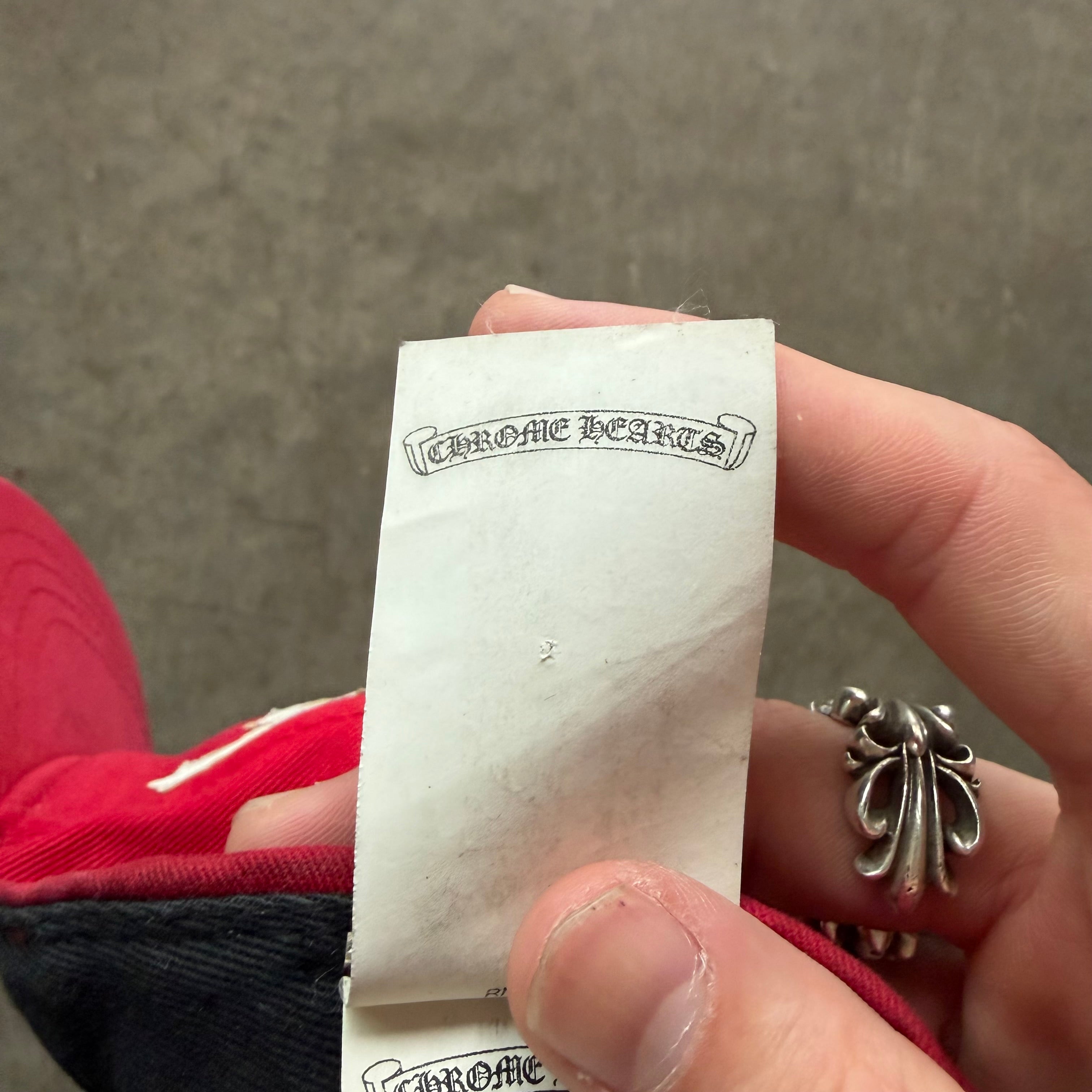 Chrome Hearts Cross Patch Baseball Hat Red