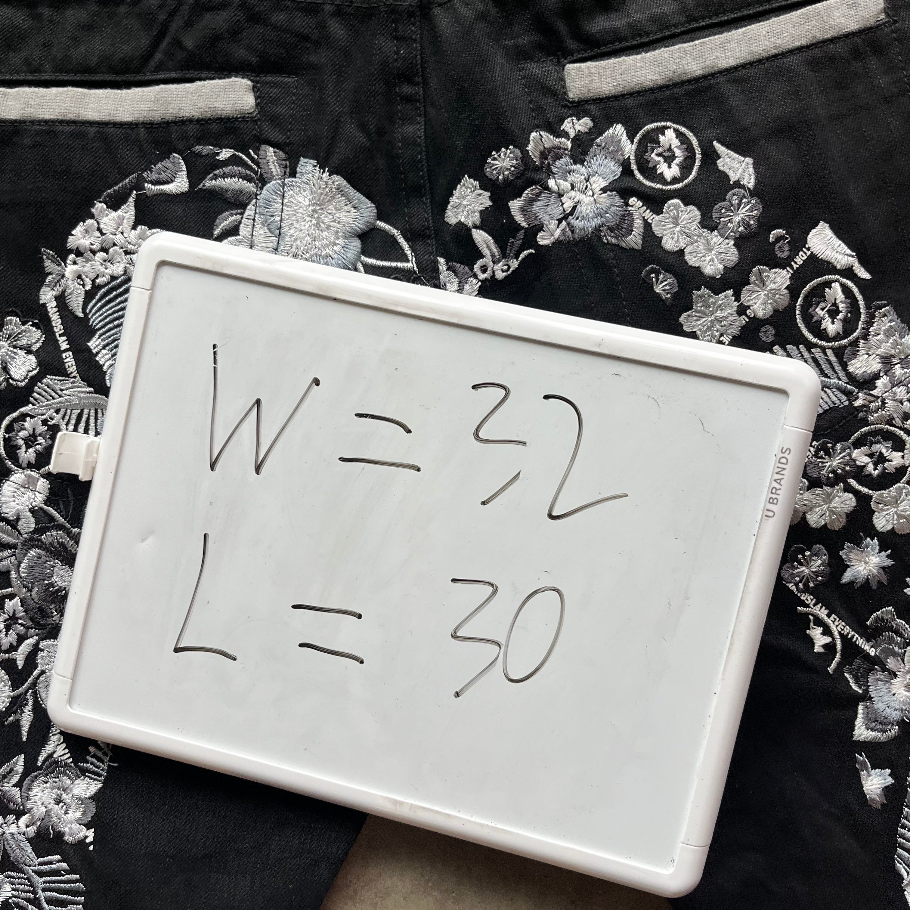 32x30 Black Evisu Jeans