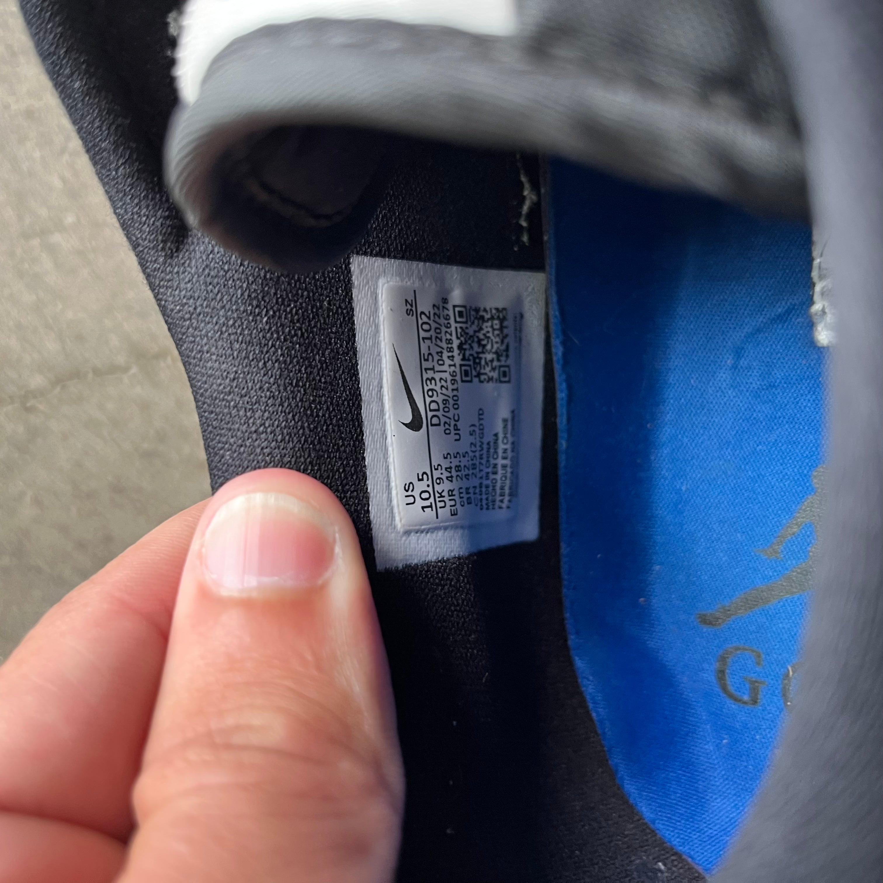 10.5 Used Jordan 1 Golf Royal Toe