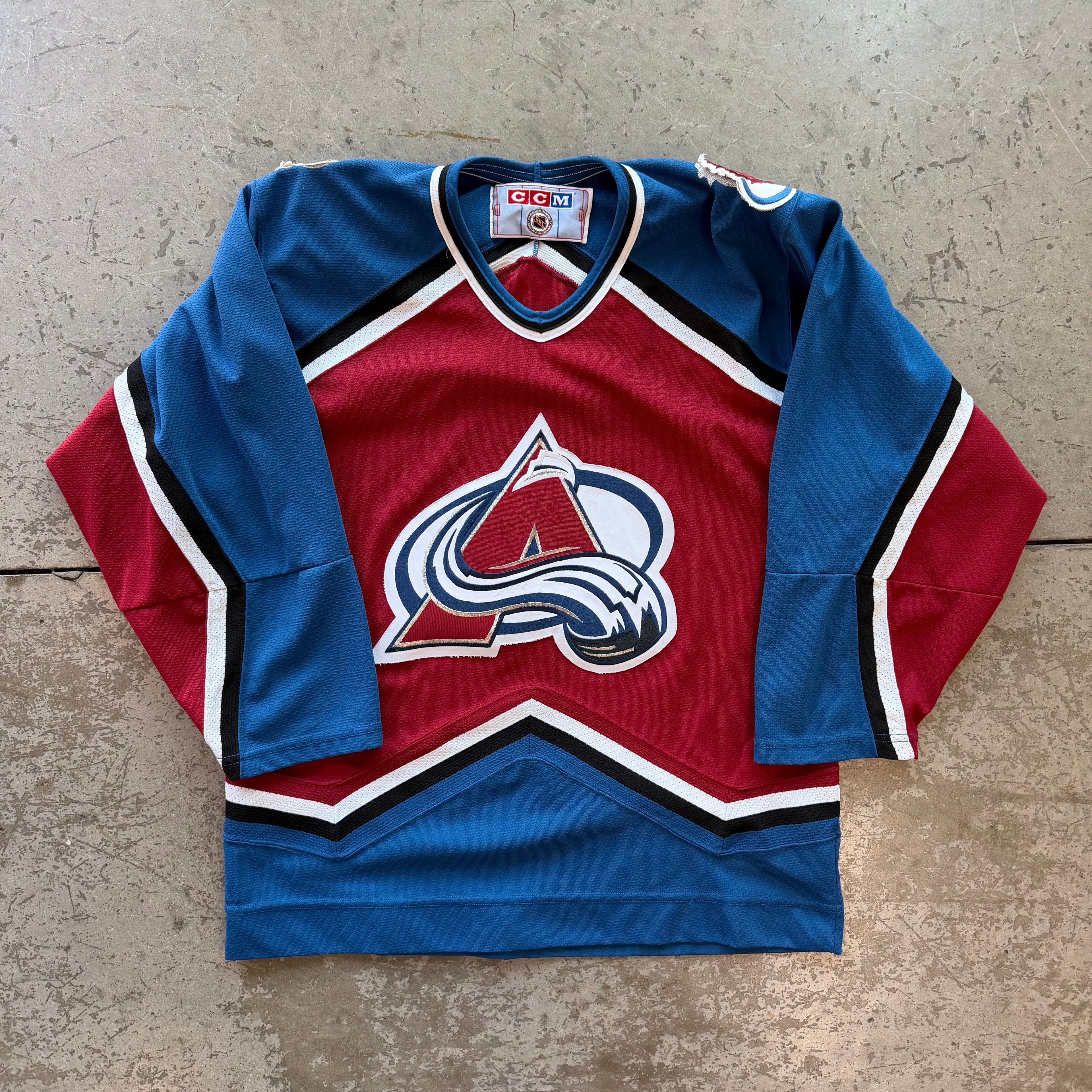 M 90s Colorado Avalanche Hockey Jersey