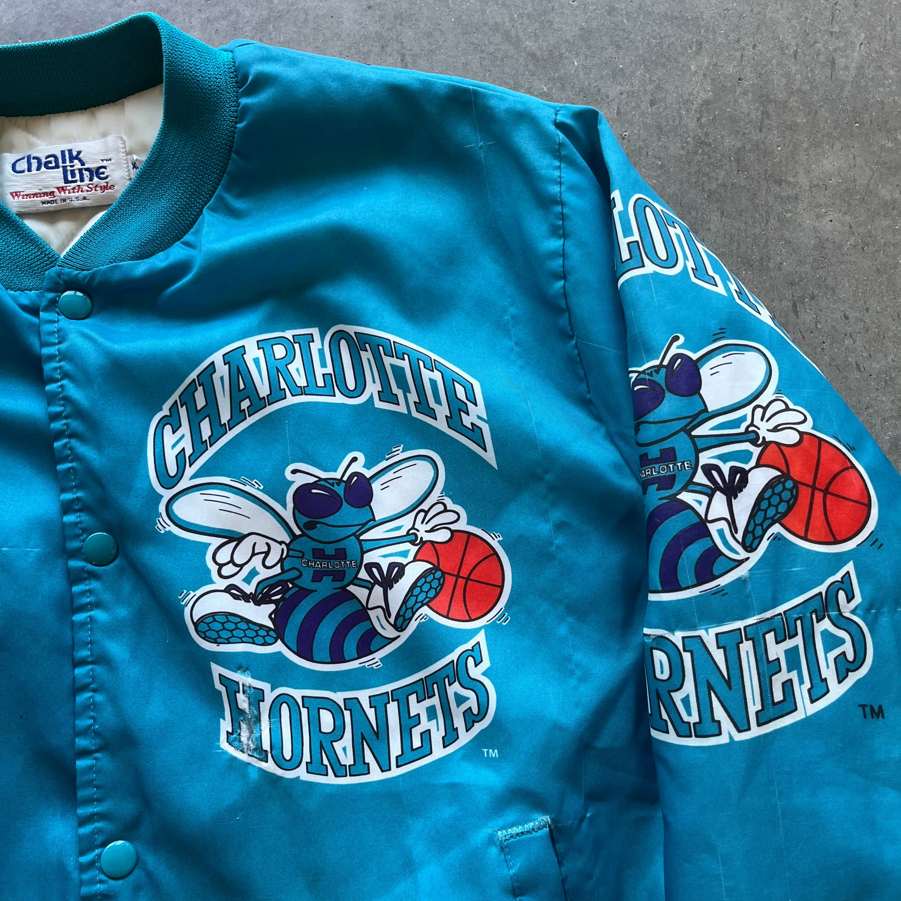 XL 90s Hornets Chalk Line Jacket