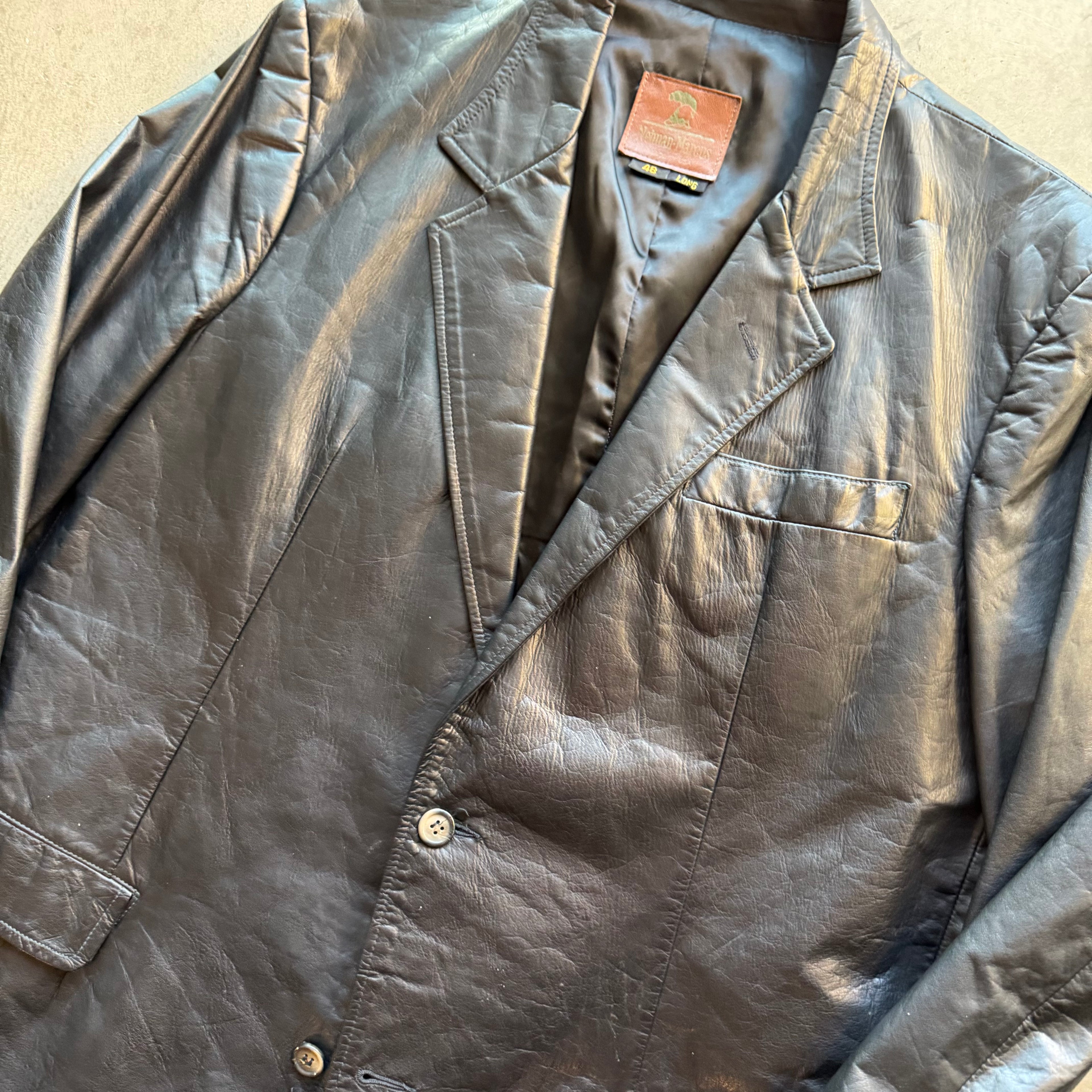 XL 90s Newman Marcus Leather Jacket