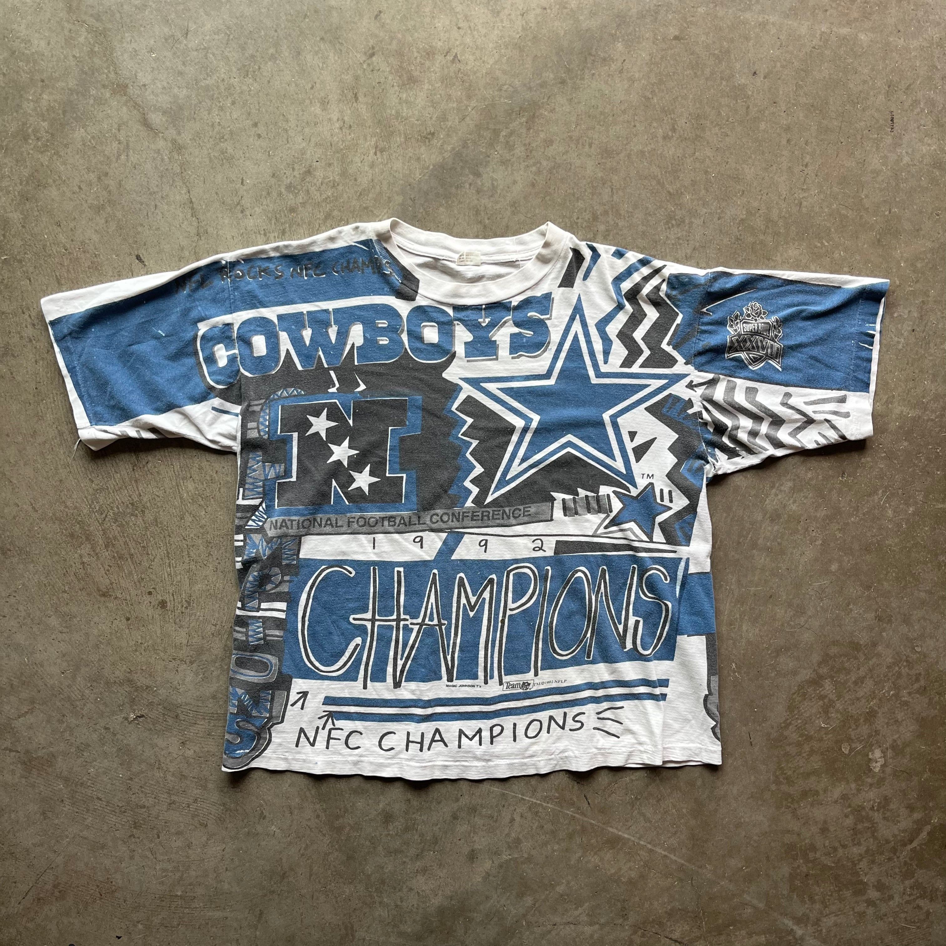 XXL 92 All over print Cowboys Tee