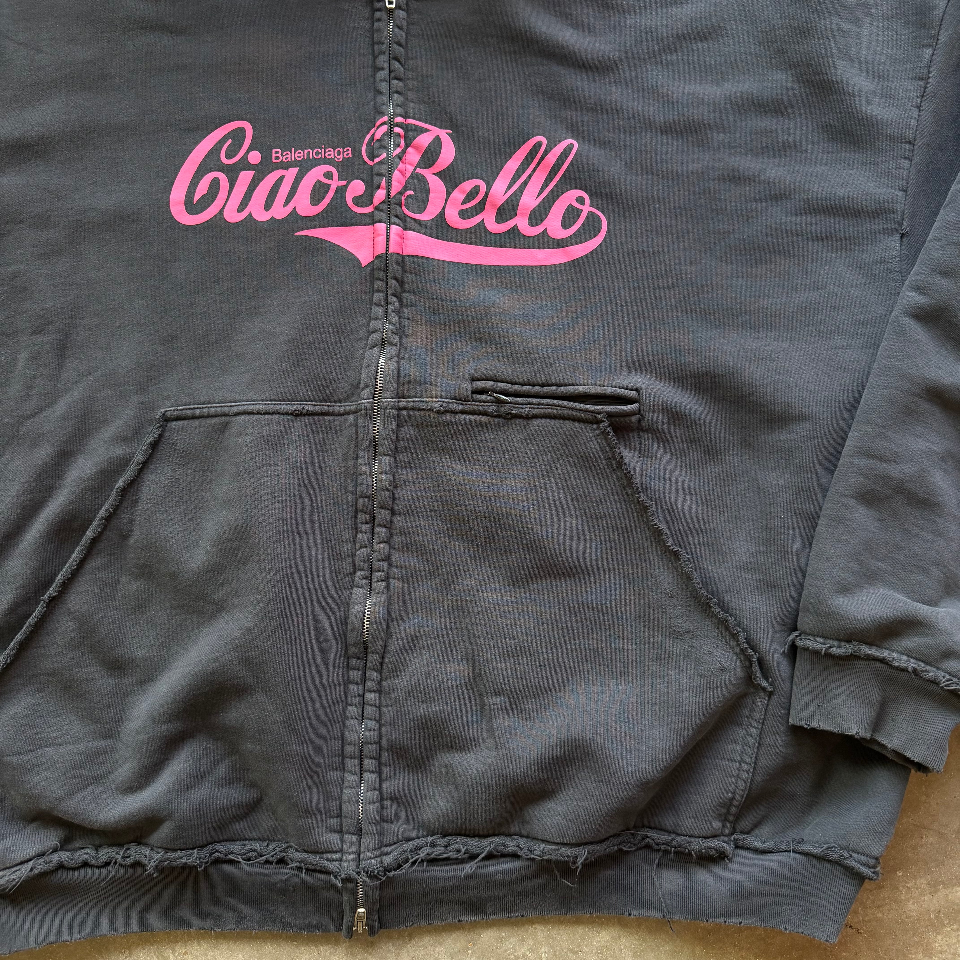 L Balenciaga Ciao-Bello Full Zip Hoodie