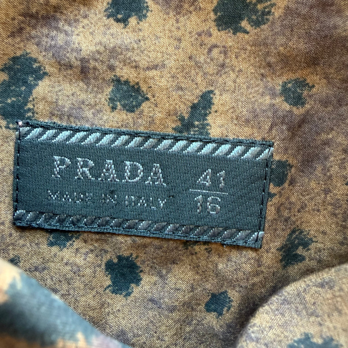 L Prada Cheetah Print Button Up