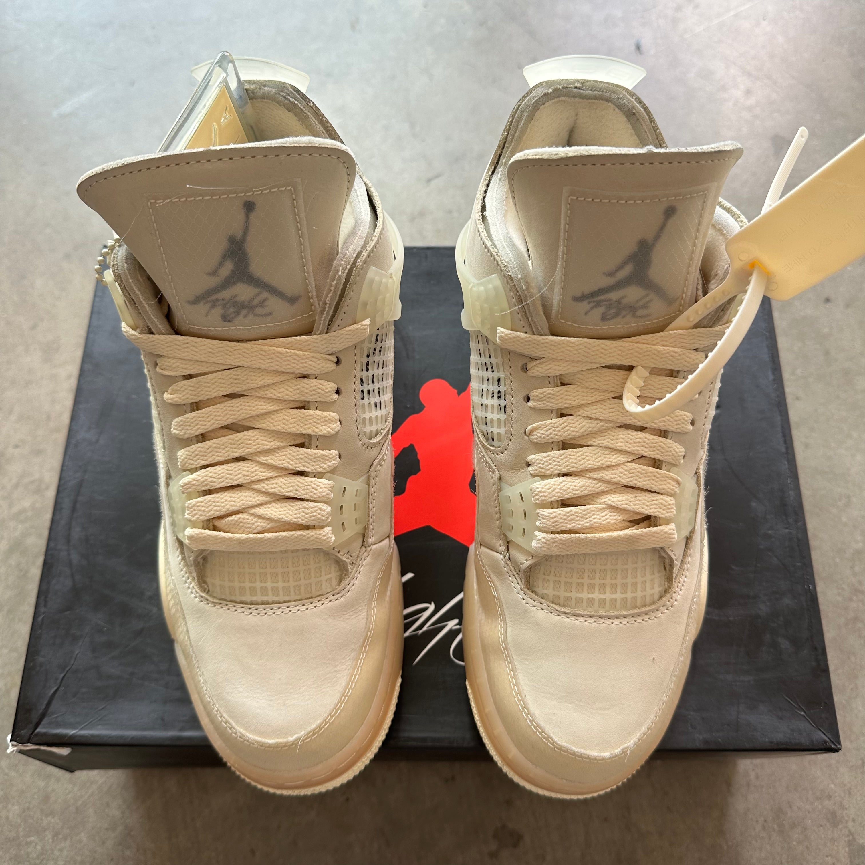 7.5 Used Jordan 4 Off White