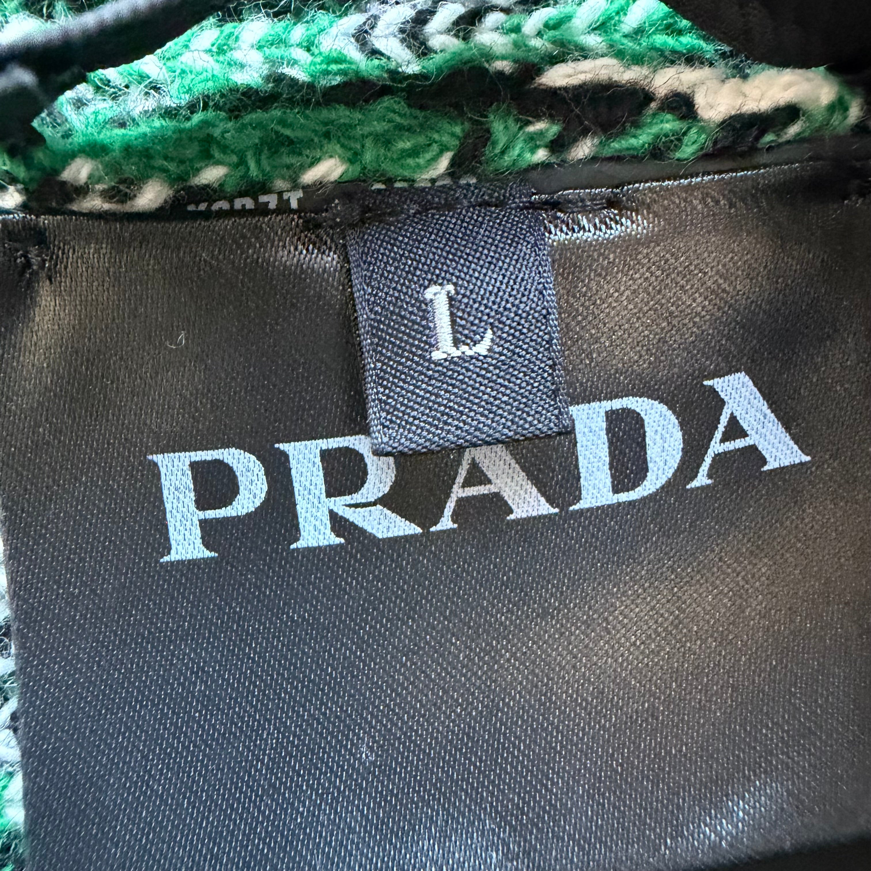 Prada Knit Beanie Green