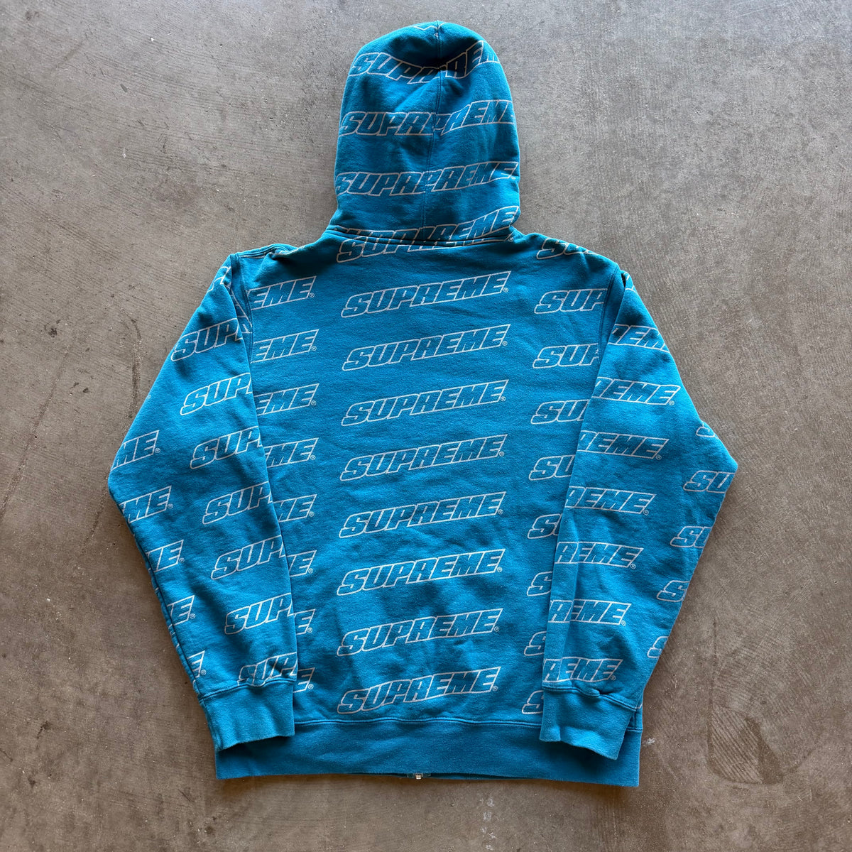 XL Supreme All Over Logo Zipup Blue