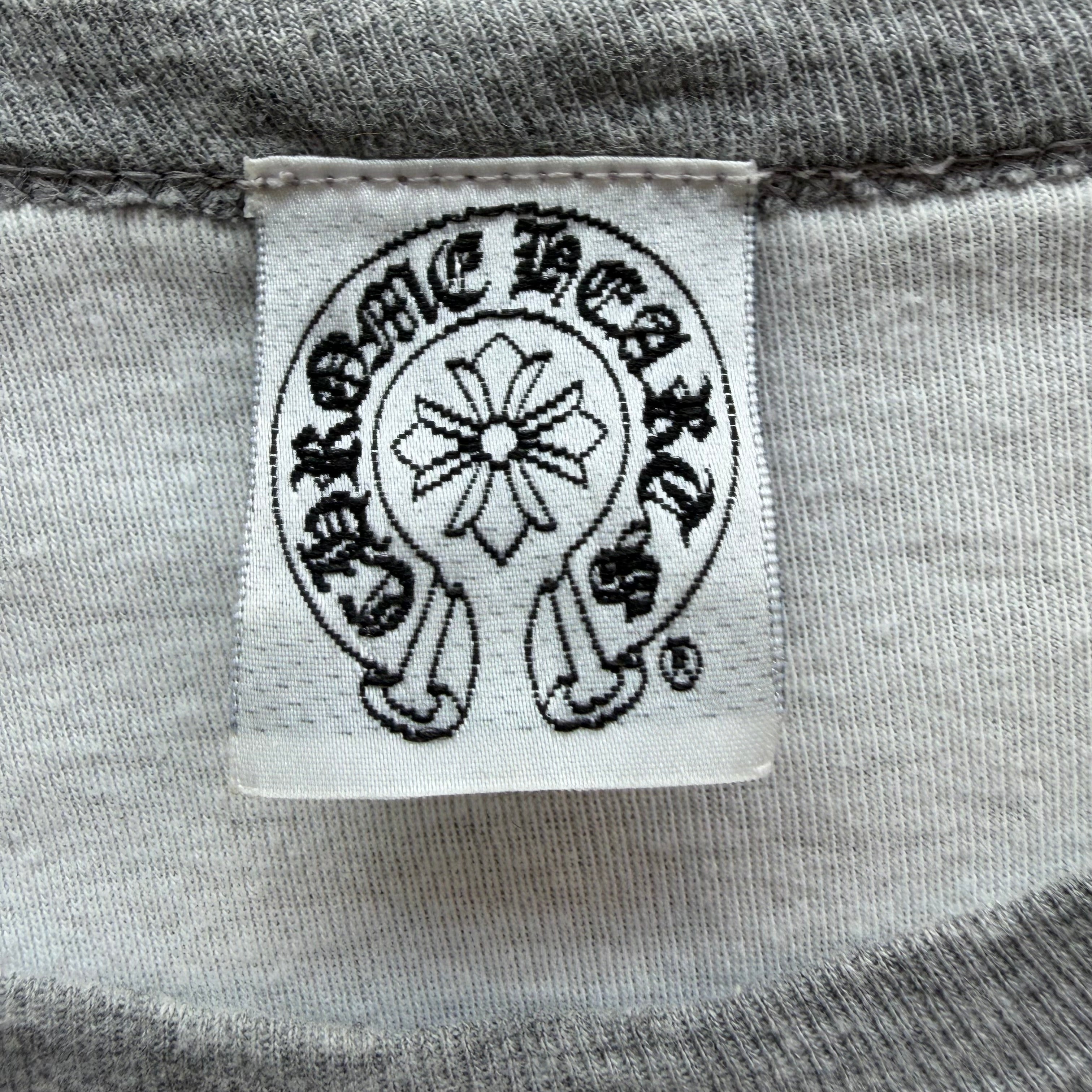 L Chrome Hearts Baseball Top White Gray