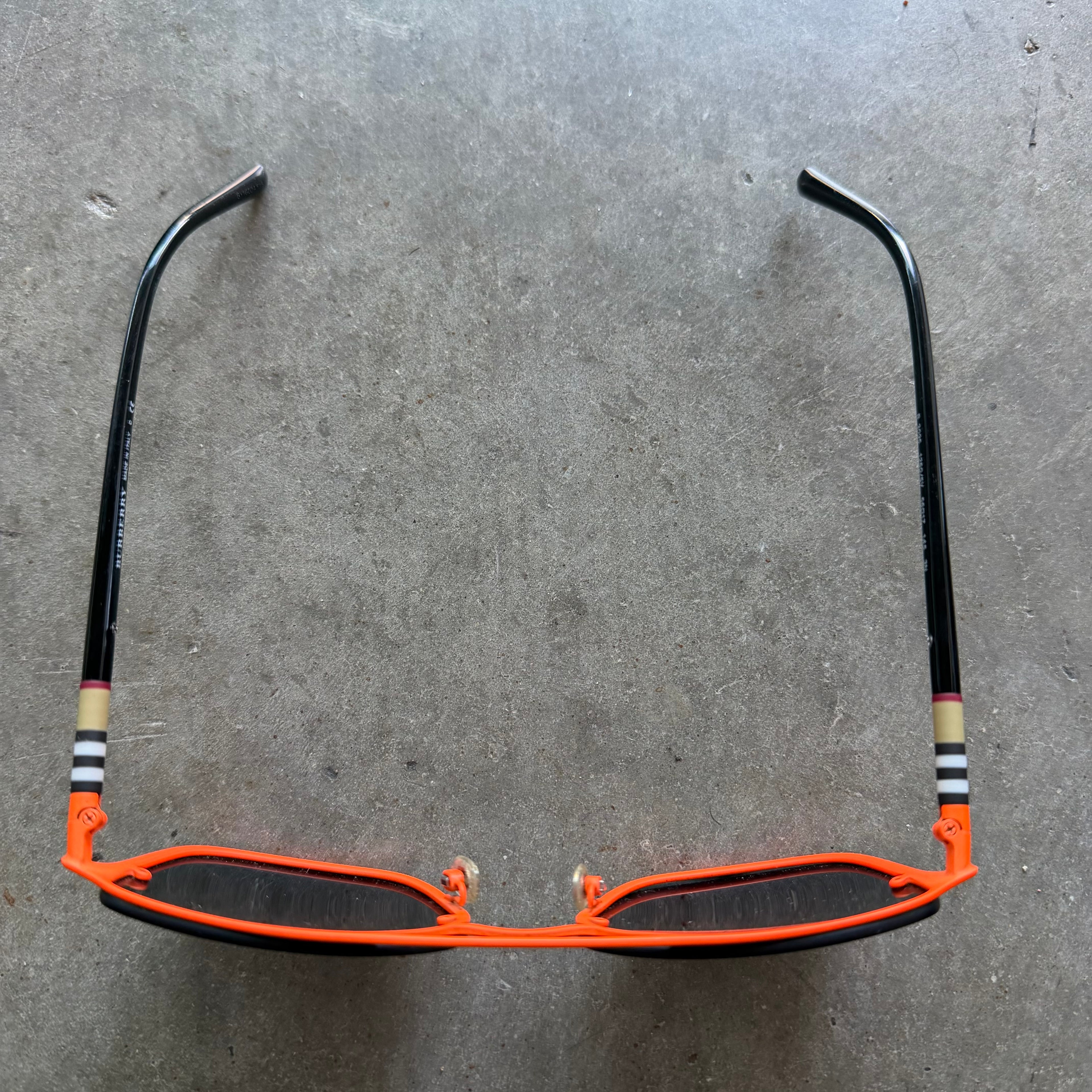 Burberry BE3095 Matte Orange/Grey Sunglasses