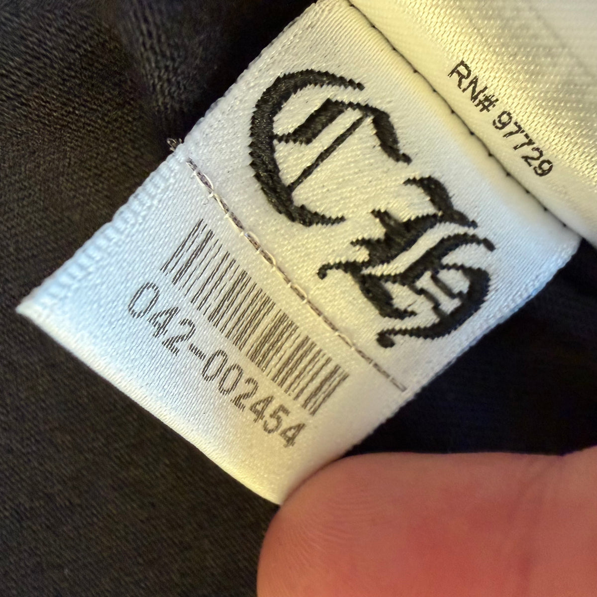S Chrome Hearts Blue Neck Logo Tee