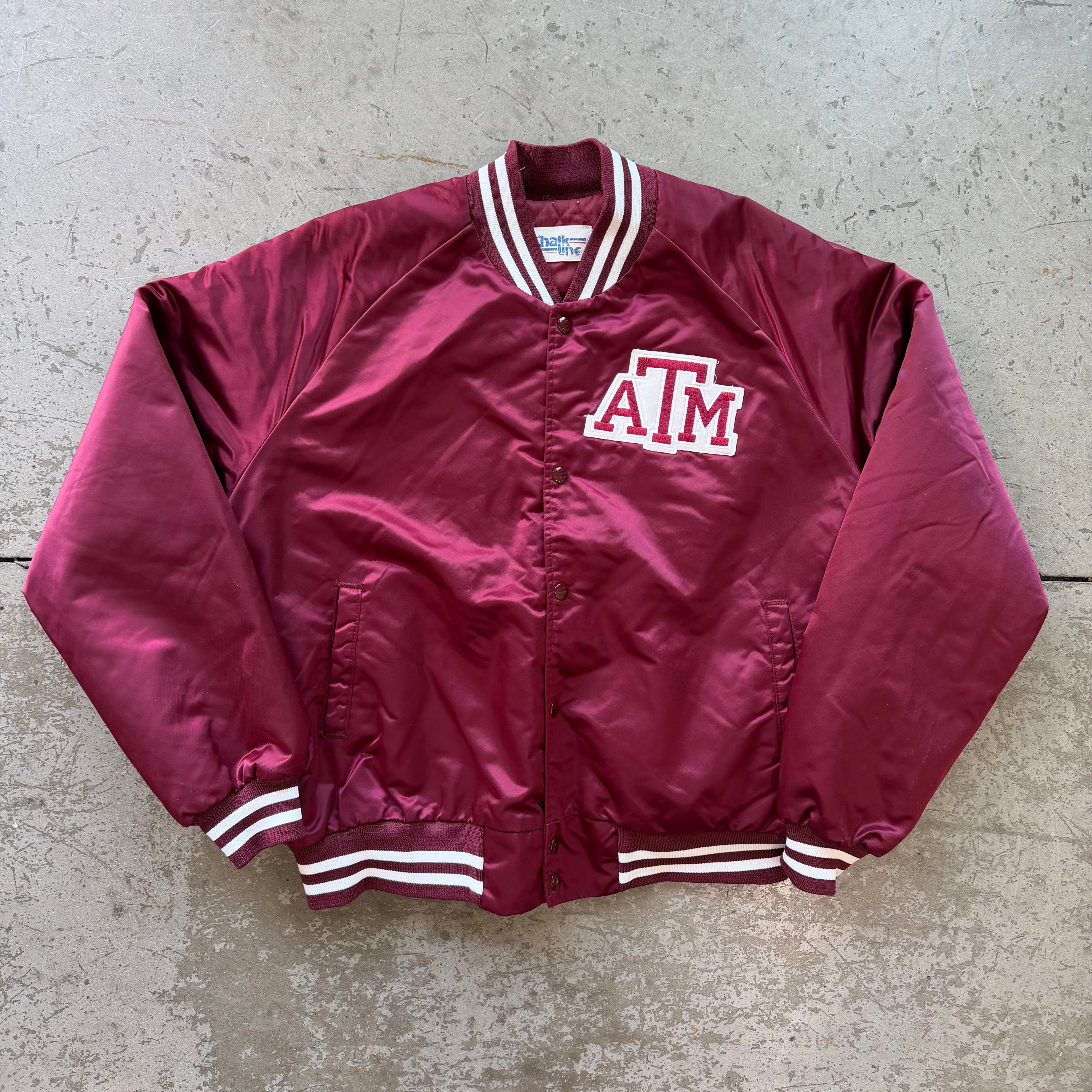XL 90s Texas A&M Chalkline Bomber Jacket