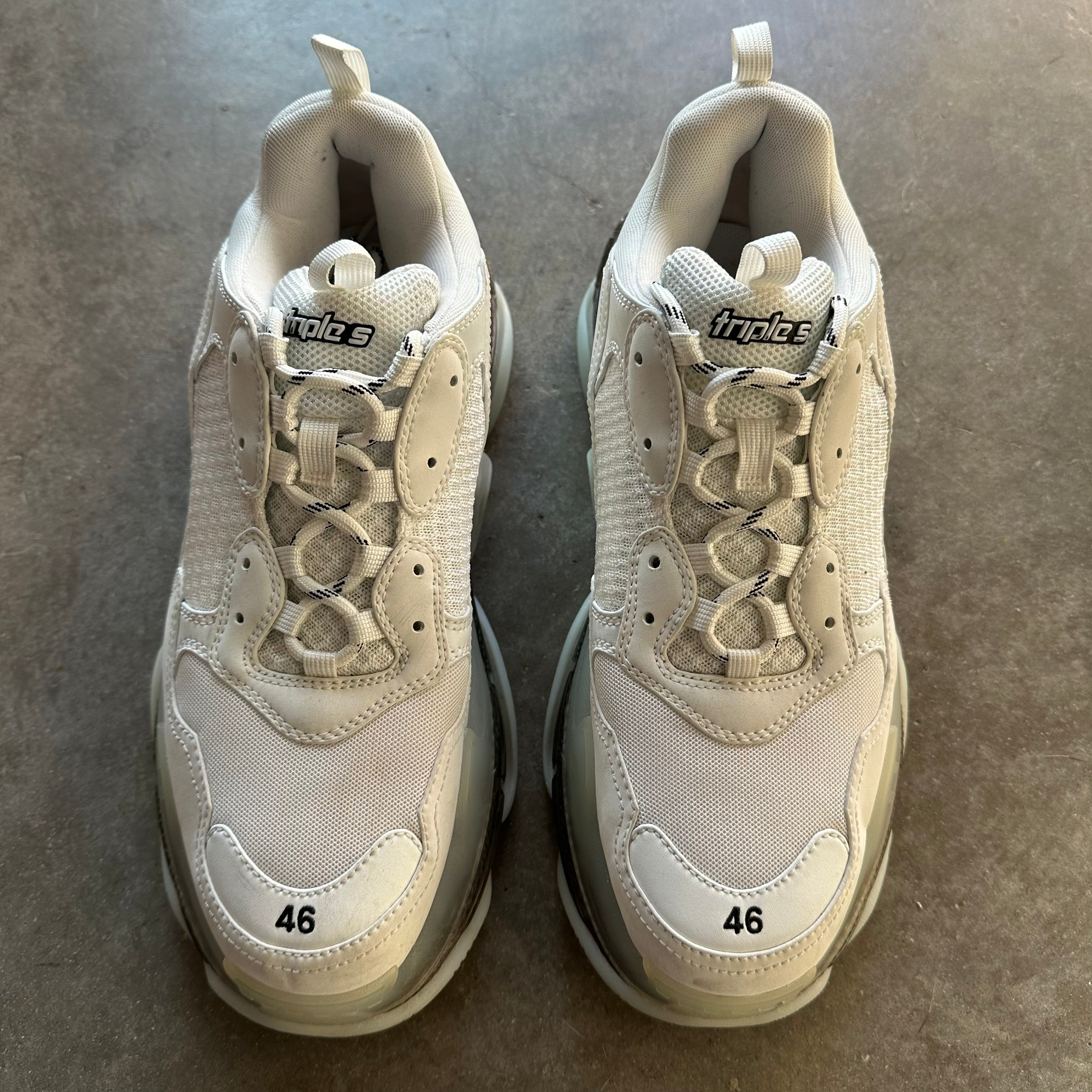 46 Used Balenciaga Triple S White