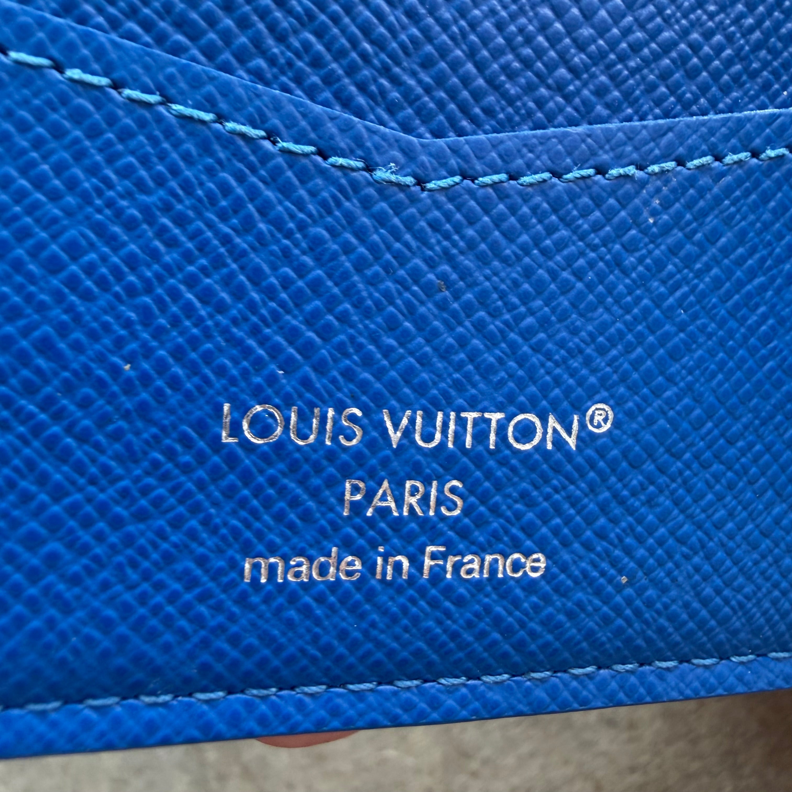 Louis Vuitton Slender Wallet Basketball Blue