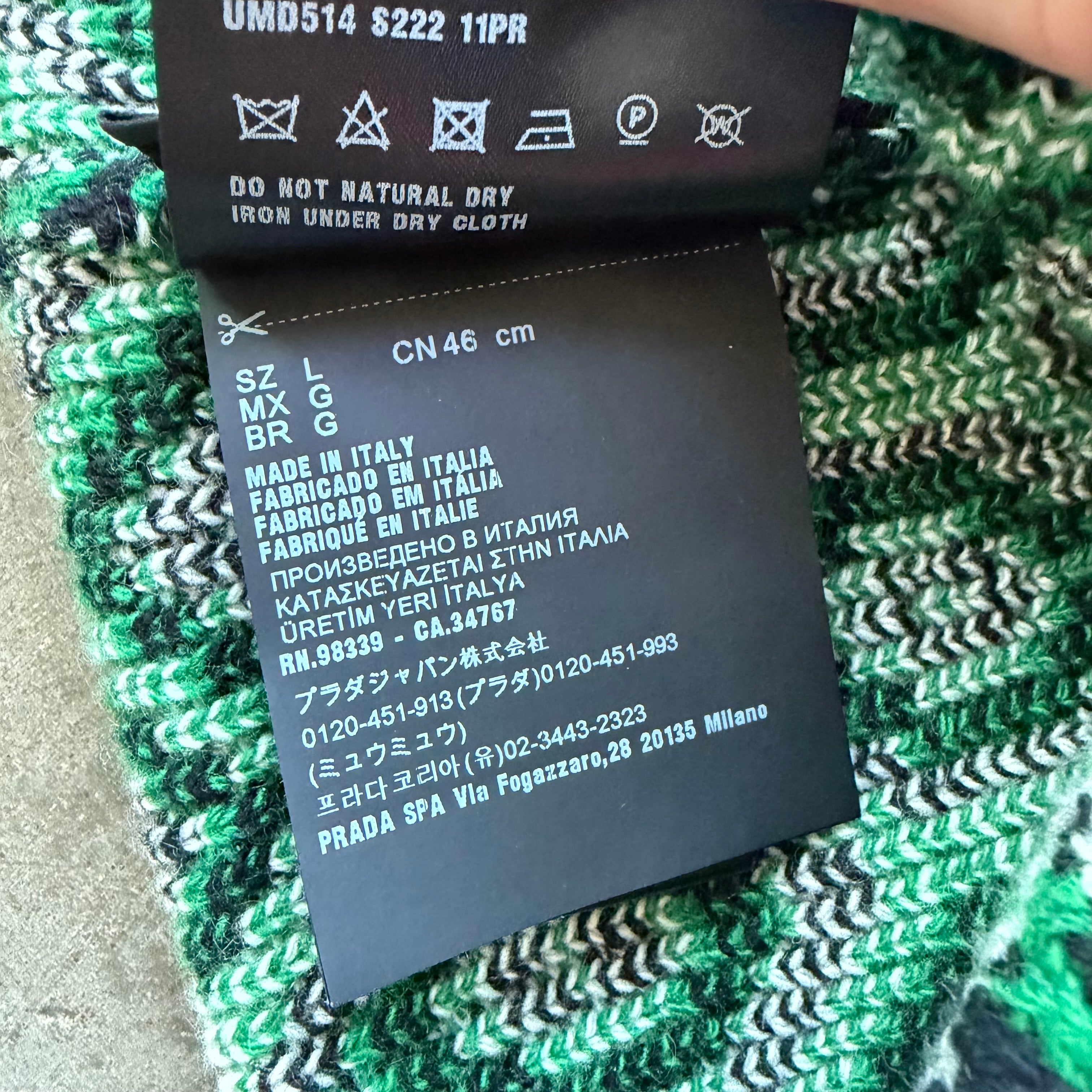 Prada Knit Beanie Green