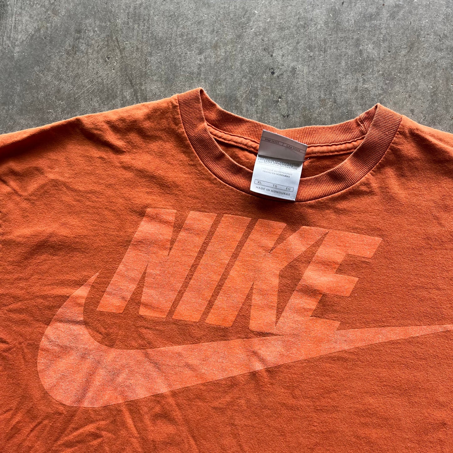 XL 00s Orange Nike Tee