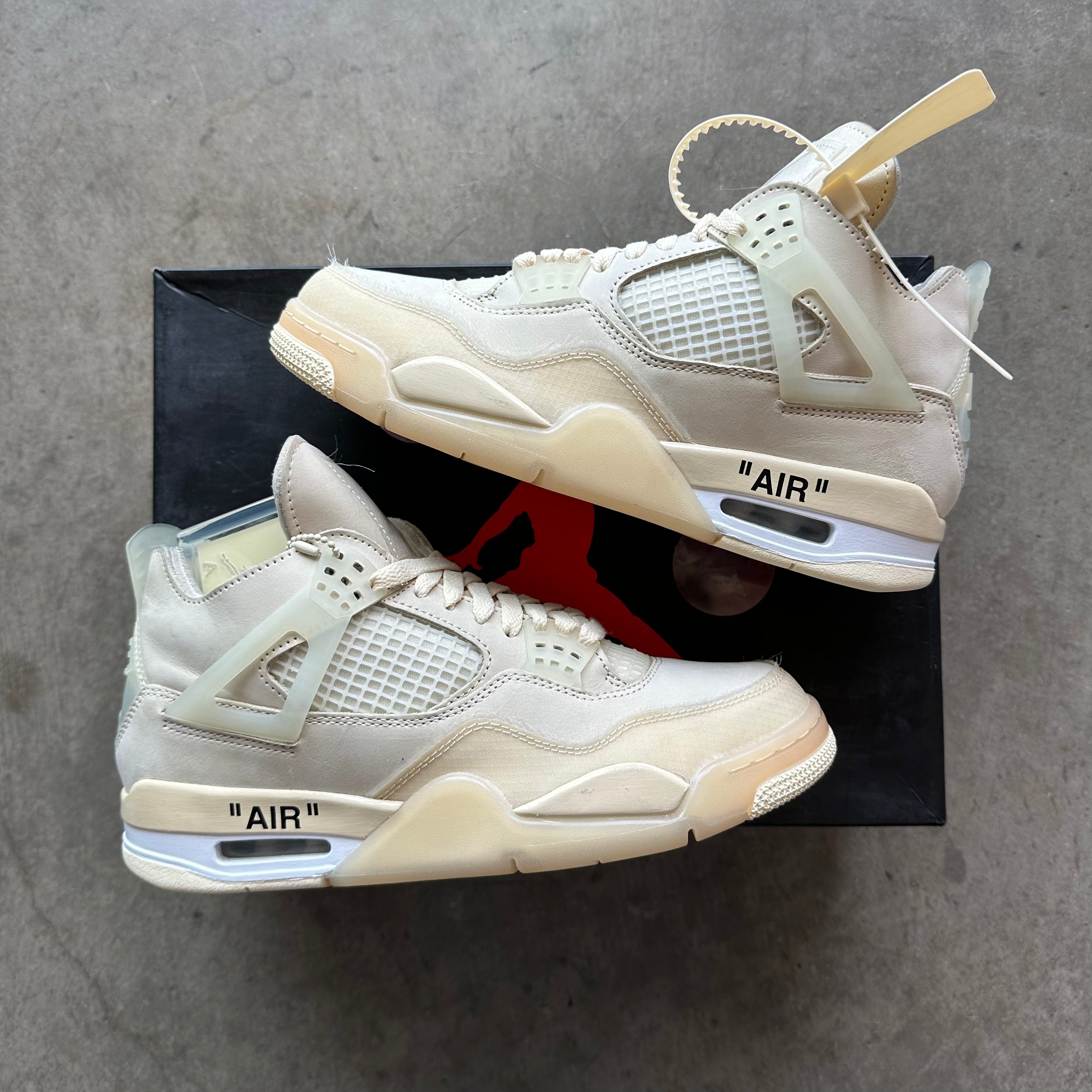 7.5 Used Jordan 4 Off White
