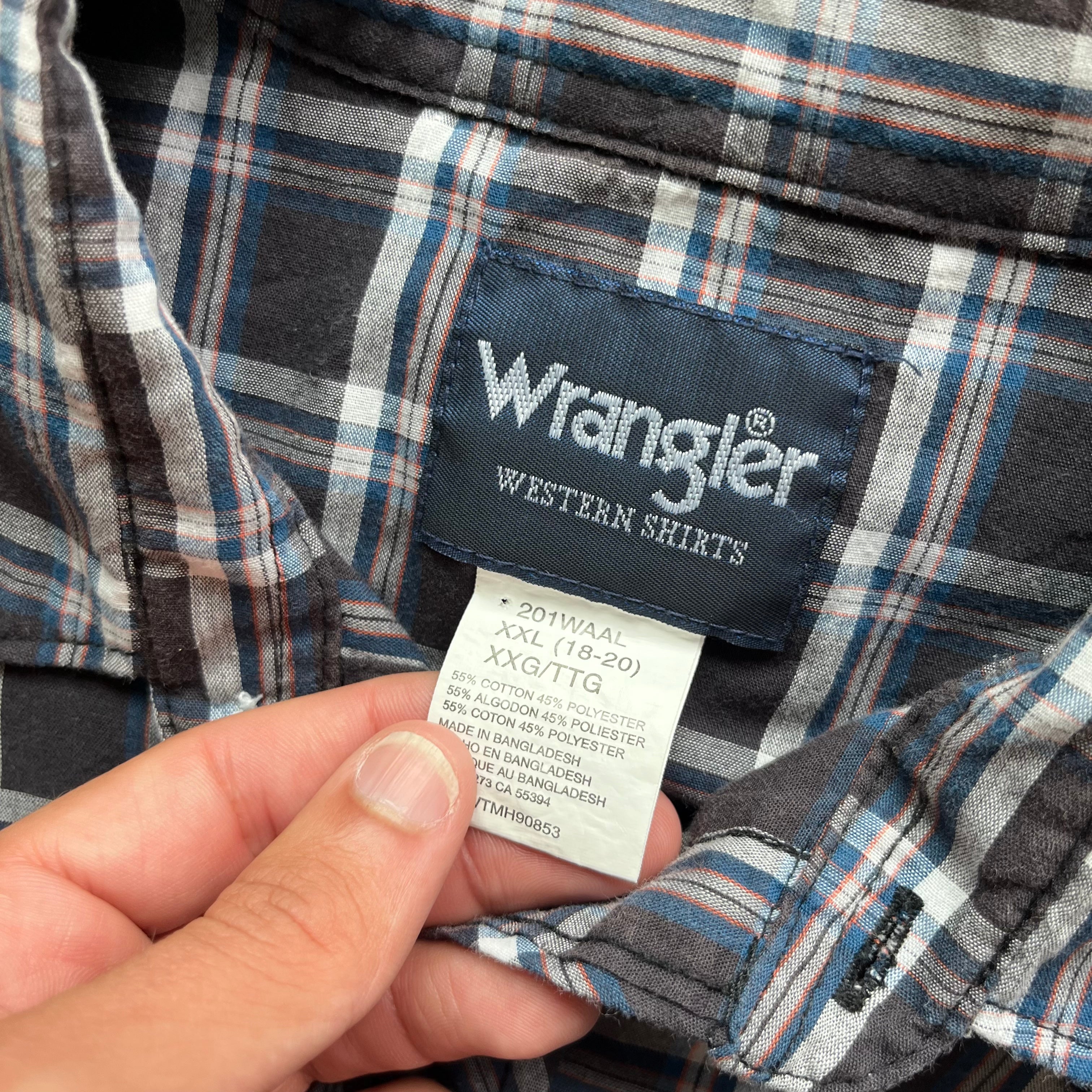 L 90s Wrangler Pearl Snap