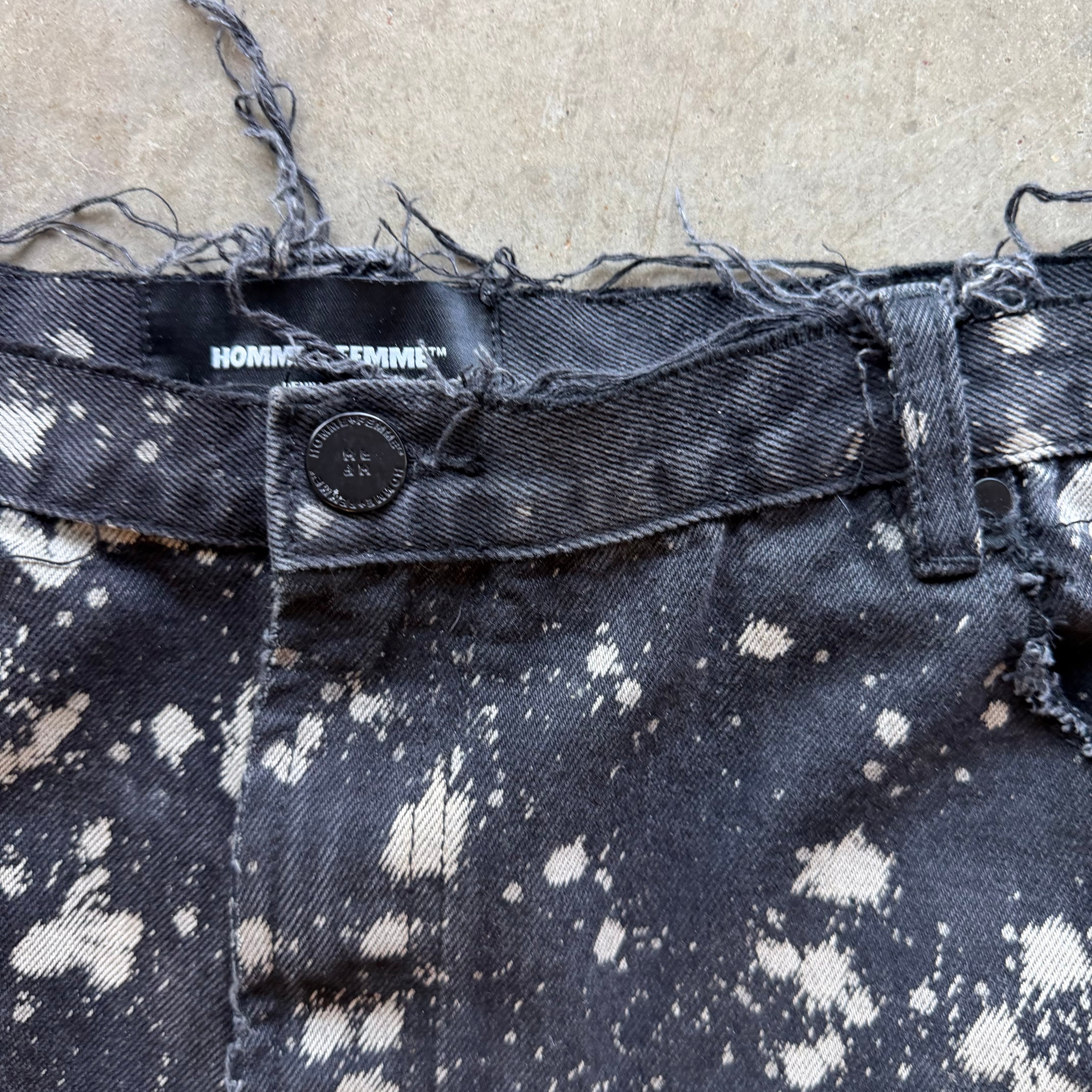 40x32 Homme Femme Bleached Jeans