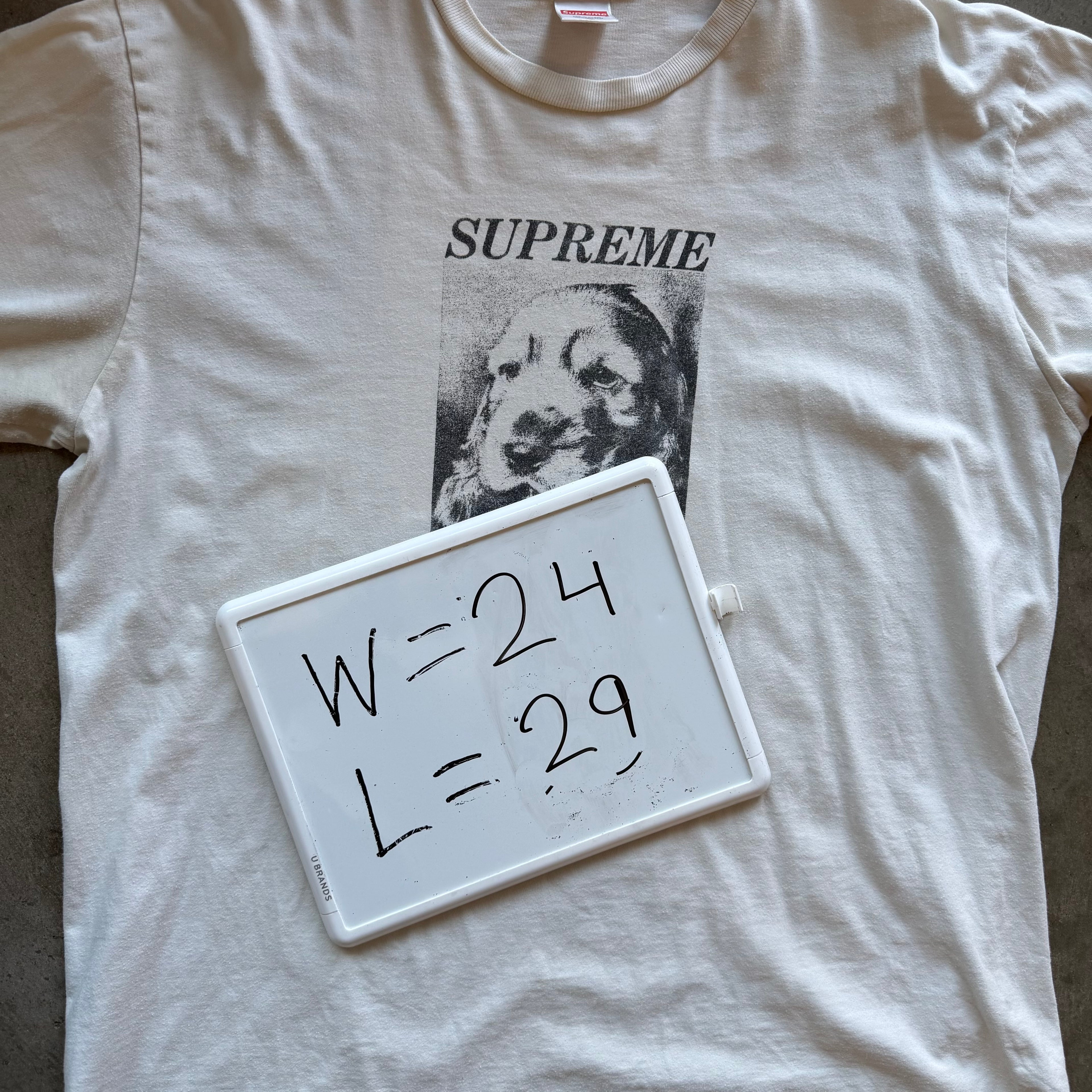 XL White Supreme Dog Tee
