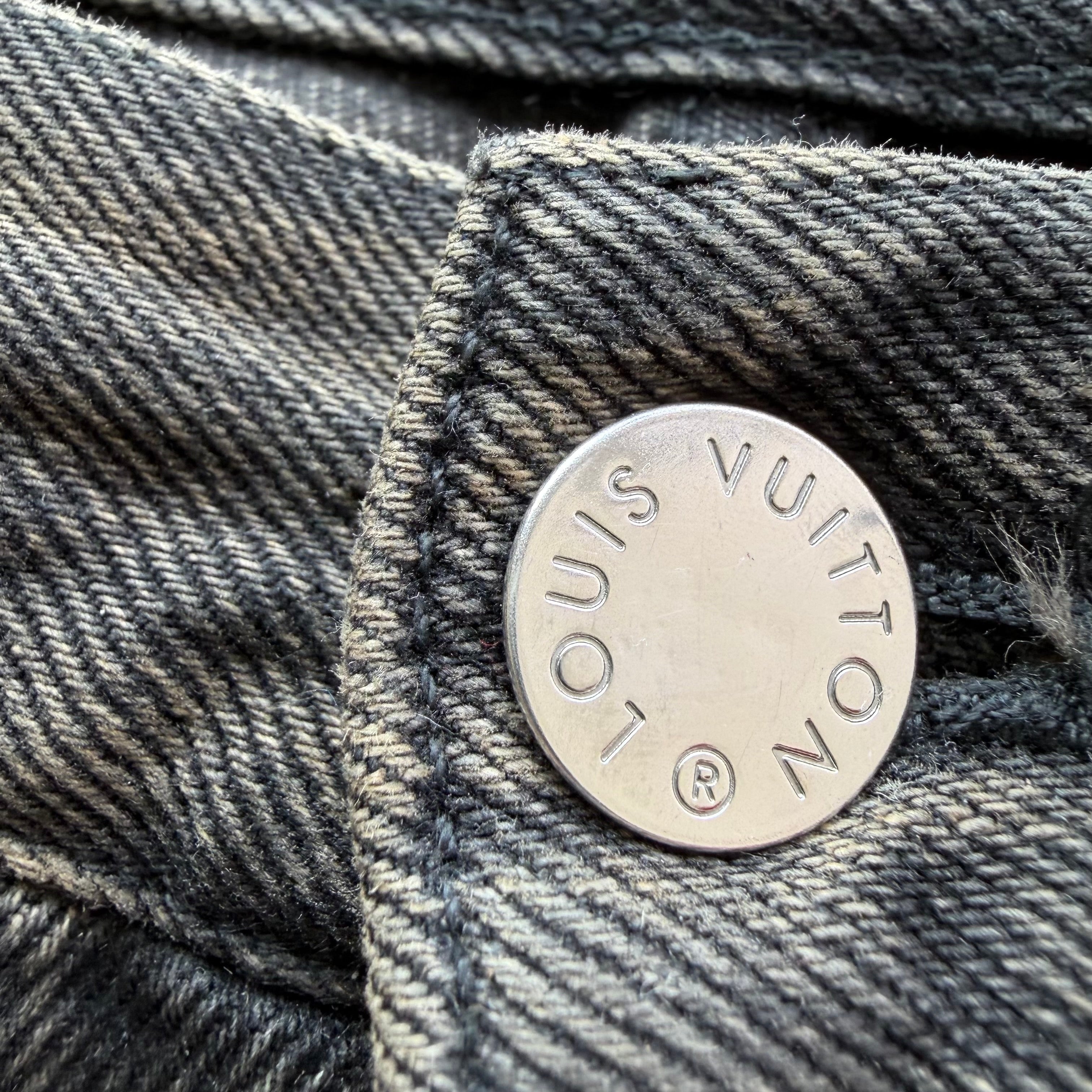 34x34 Louis Vuitton Black Denim