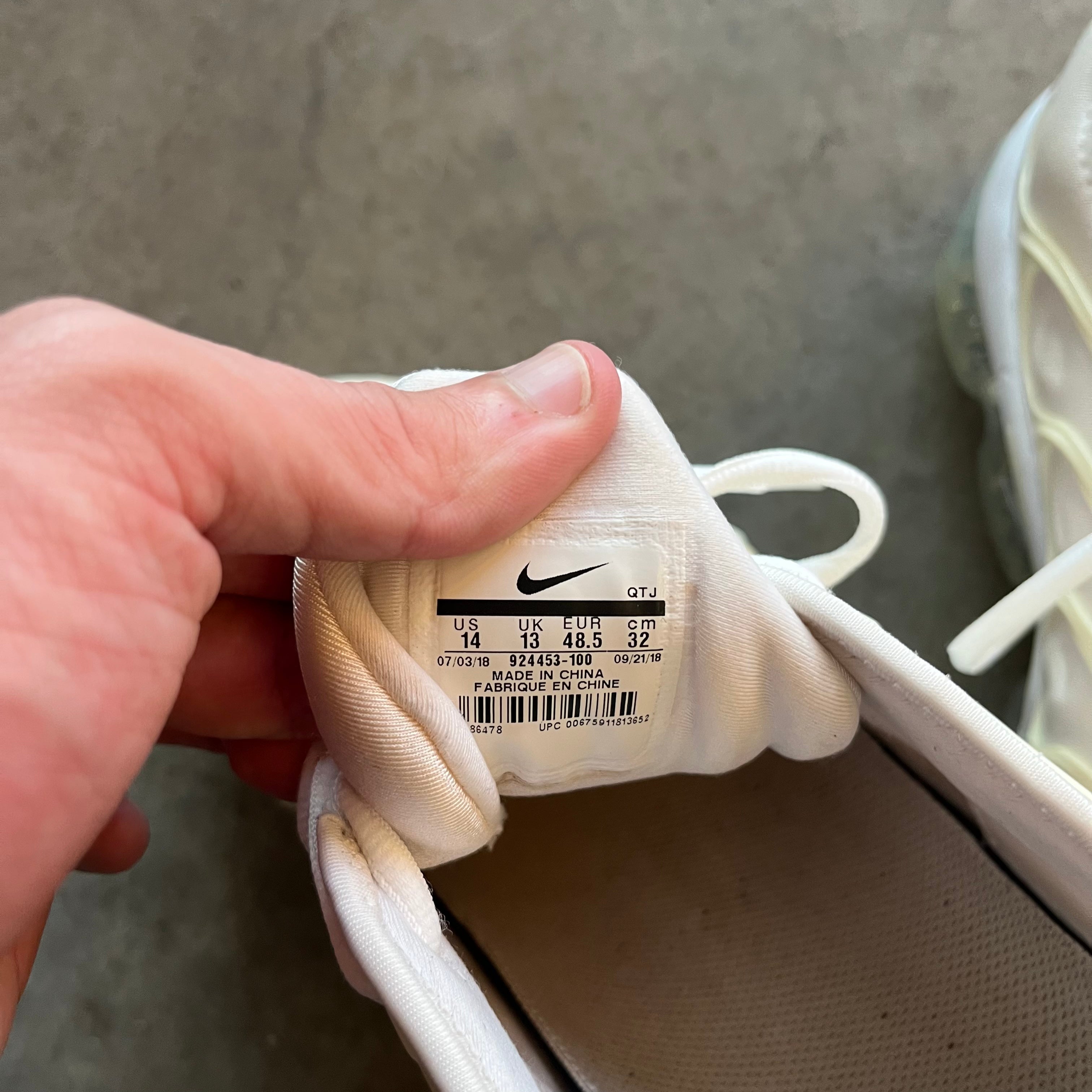 14 Used Nike Vapormax Plus Triple White