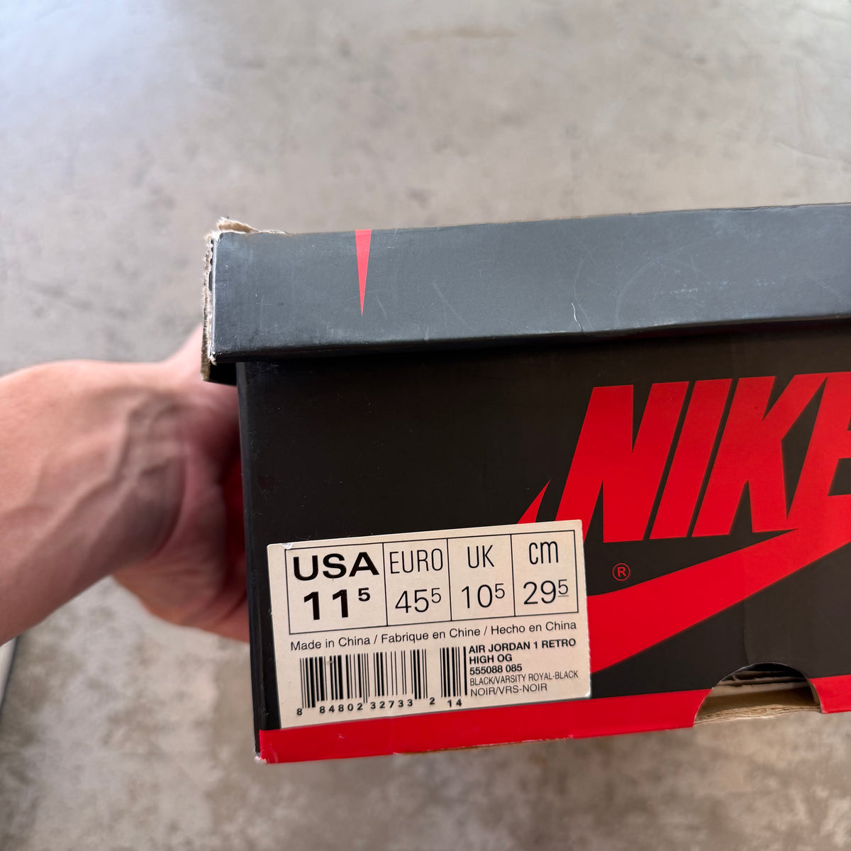 11.5 Used Jordan 1 Royal 2012
