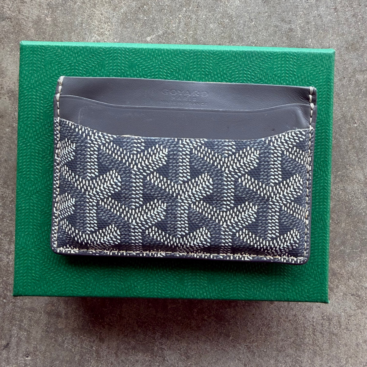 Goyard St Sulpice Card Holder Gray