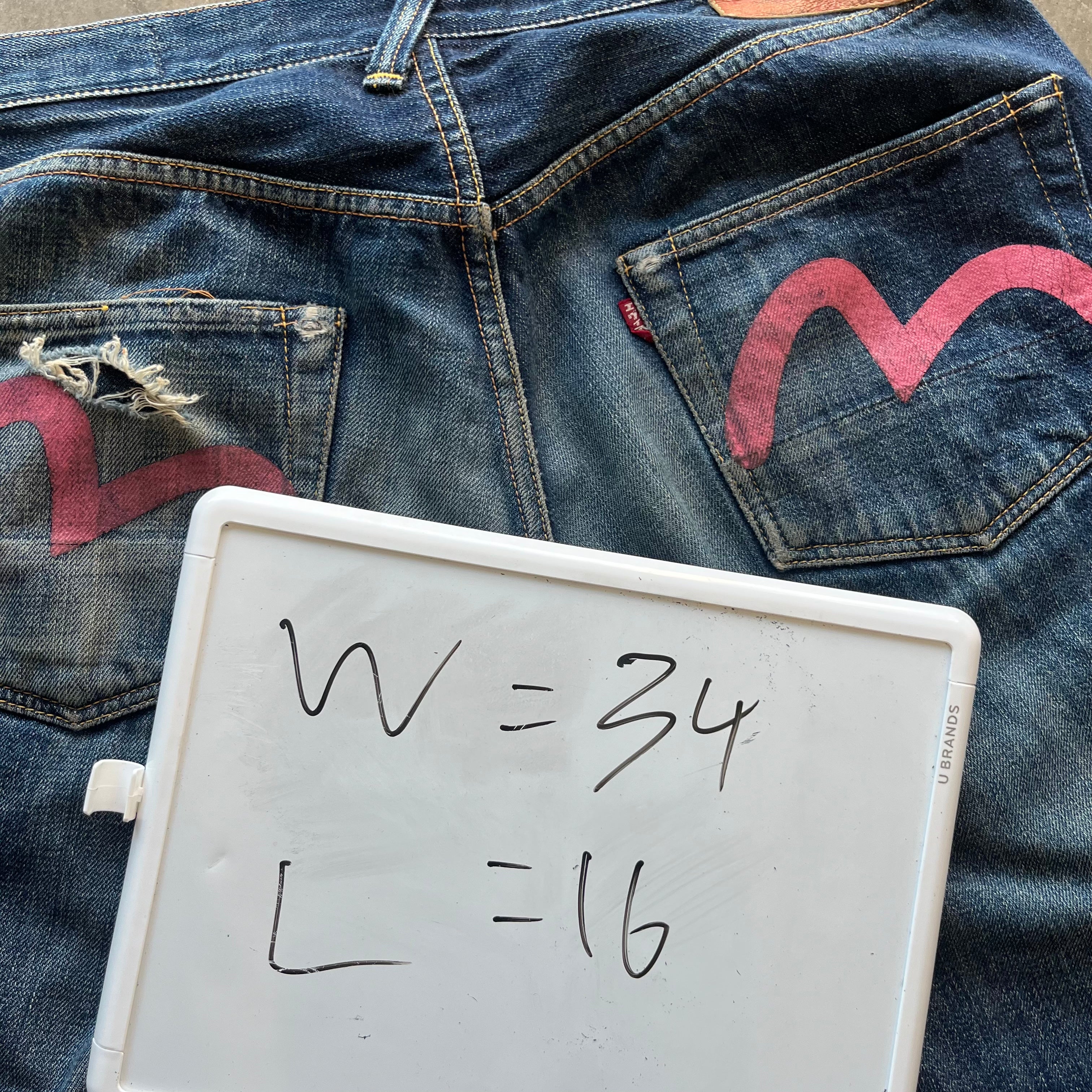 34w 00s Evisu Shorts