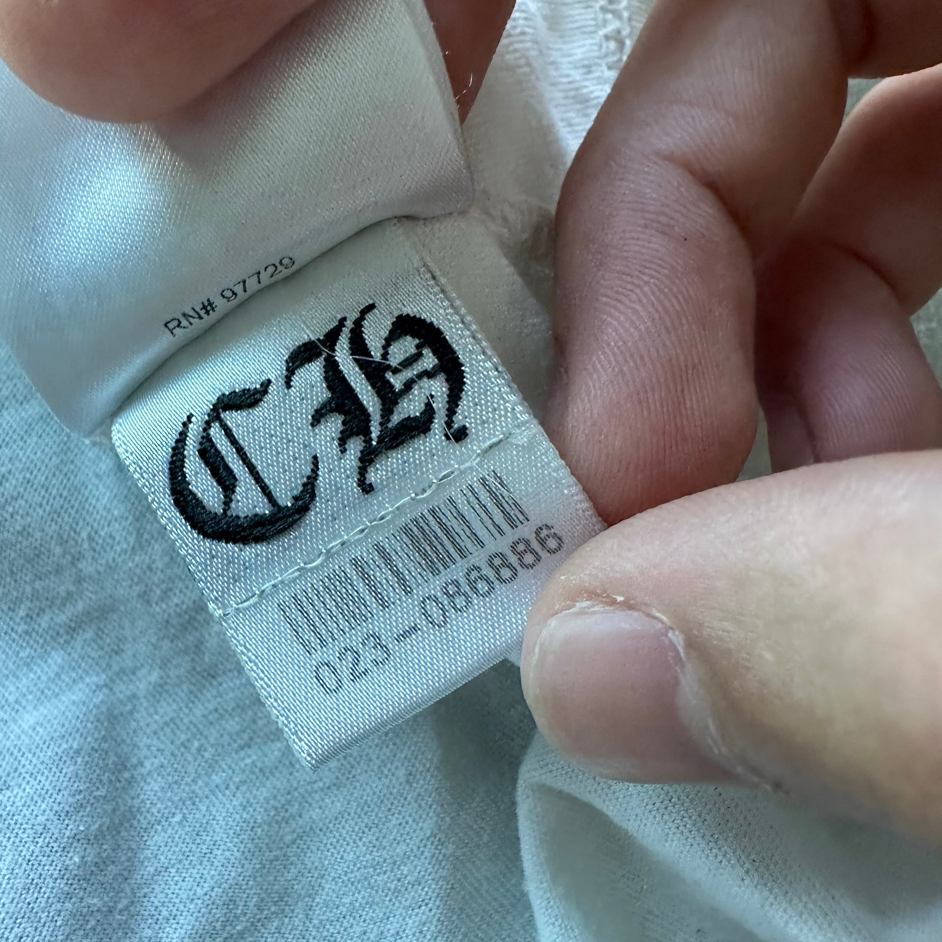 L Green/White Chrome Hearts Crosses Tee
